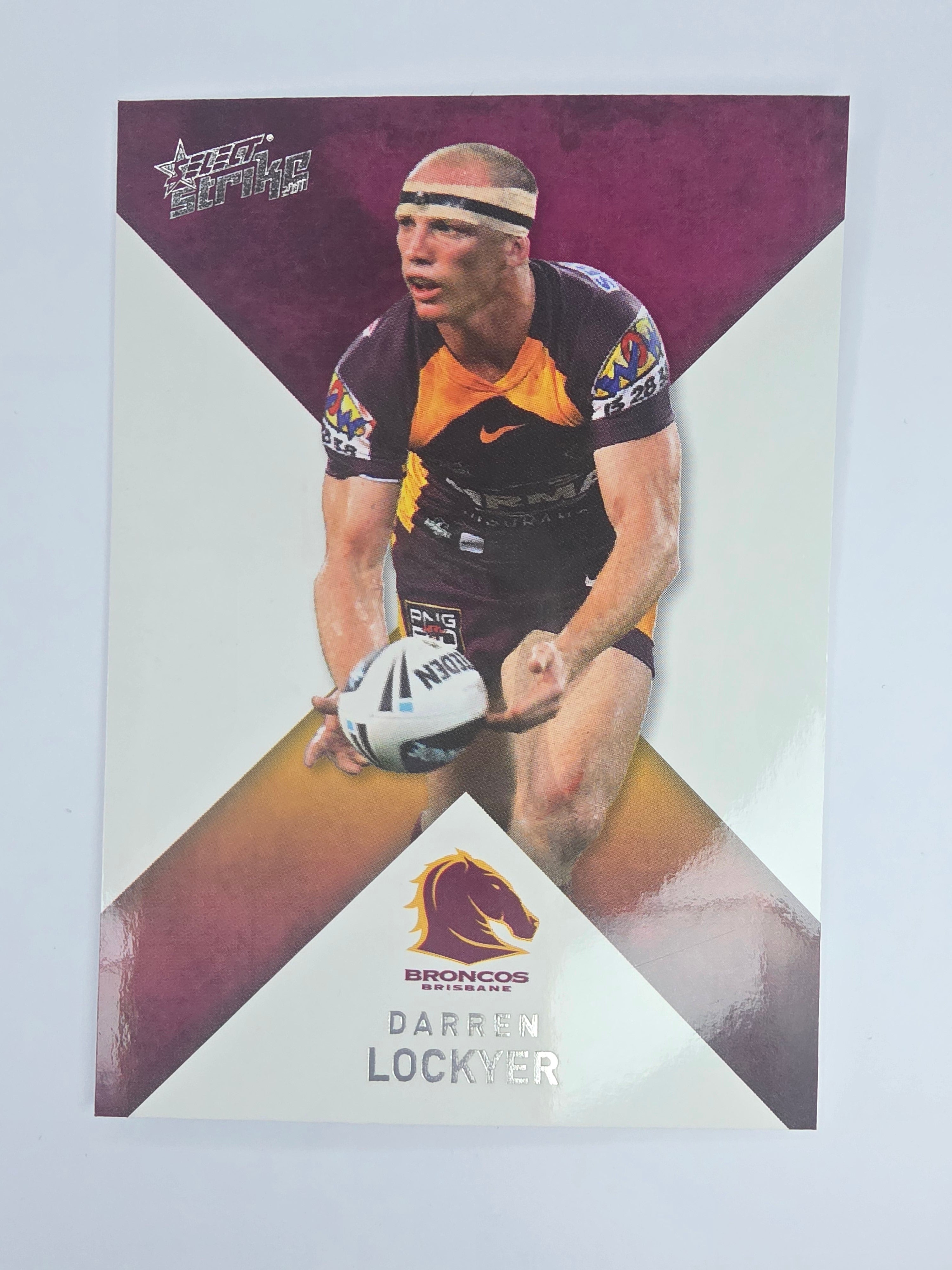 NRL 2011 Strike Base Card #6 Darren Lockyer Brisbane Broncos