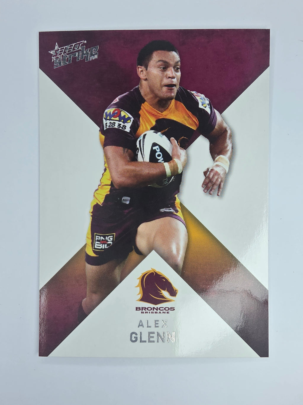 NRL 2011 Strike Base Card #8 Alex Glenn Brisbane Broncos