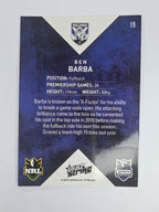 NRL 2011 Strike Base Card #19 Ben Barba Canterbury Bankstown Bulldogs