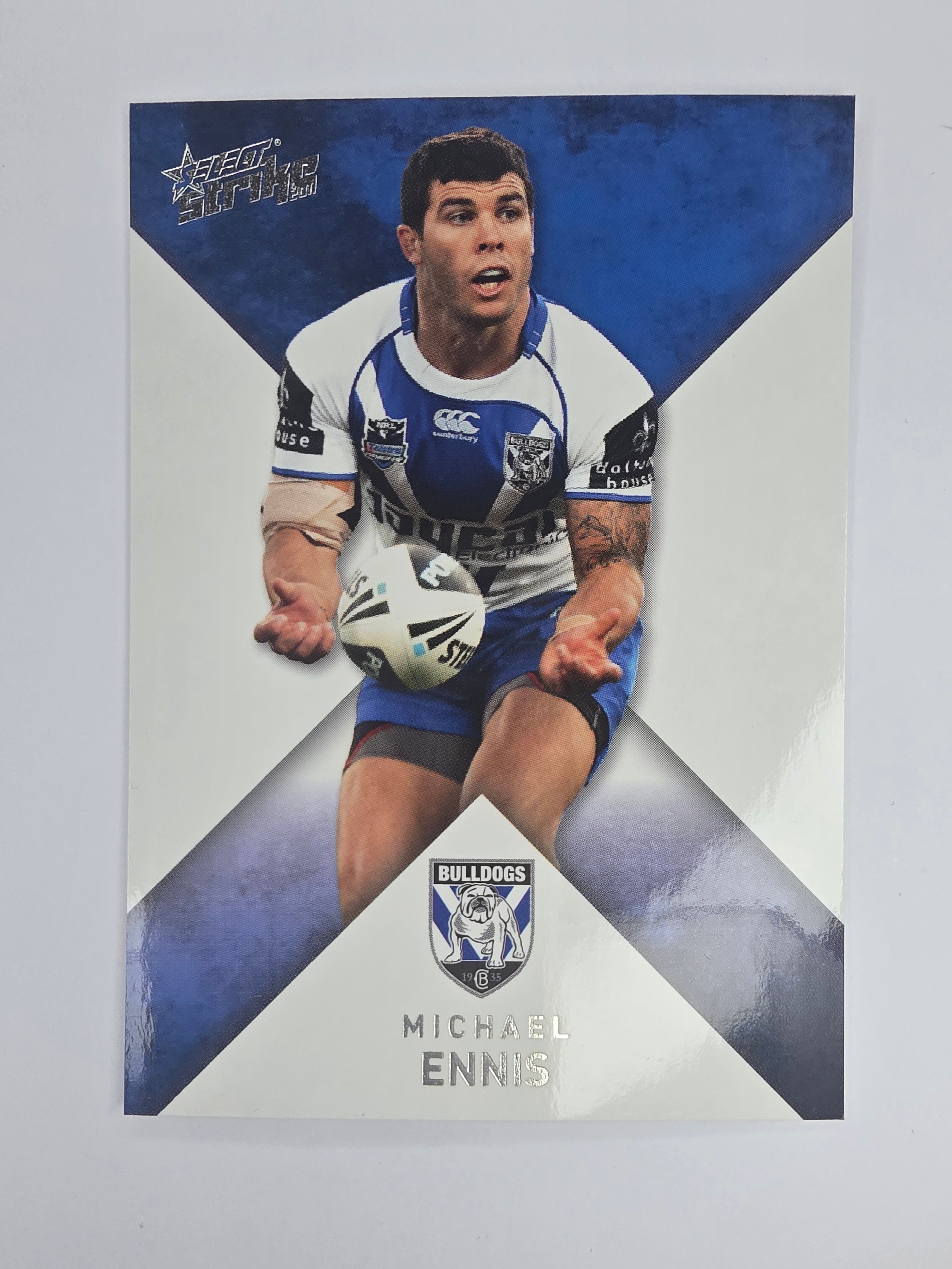 NRL 2011 Strike Base Card #20 Michael Ennis Canterbury Bankstown Bulldogs