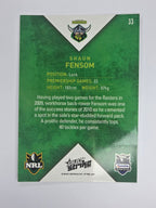 NRL 2011 Strike Base Card #33 Shaun Fensom Canberra Raiders