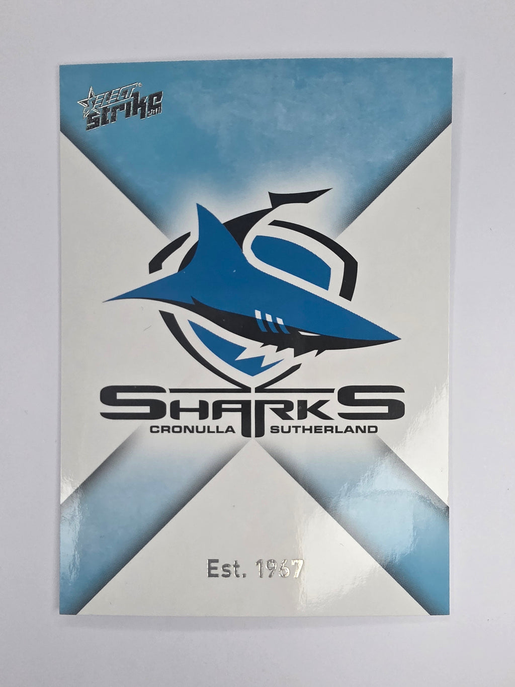 NRL 2011 Strike Base Card #41 Cronulla Sutherland Sharks Logo