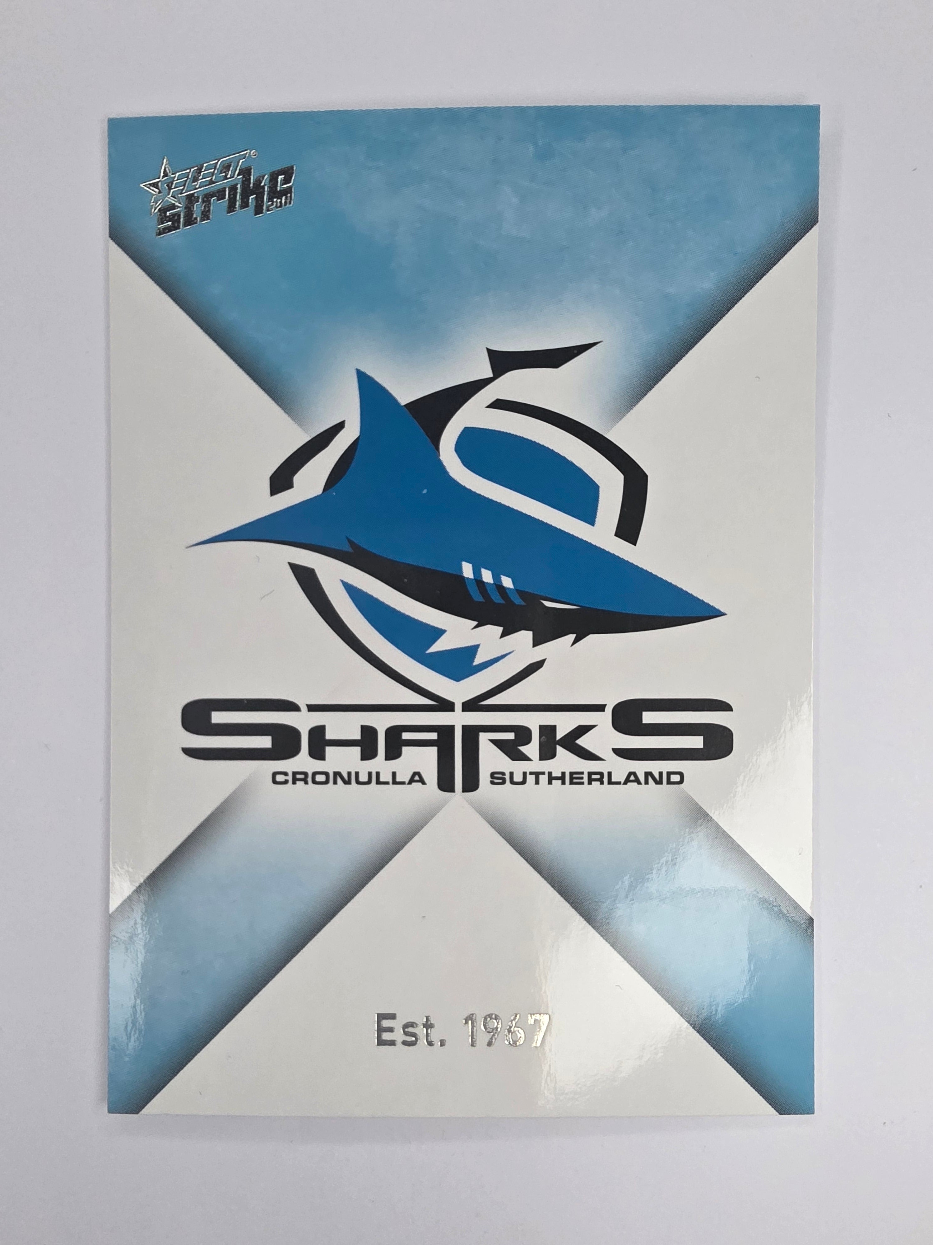 NRL 2011 Strike Base Card #41 Cronulla Sutherland Sharks Logo