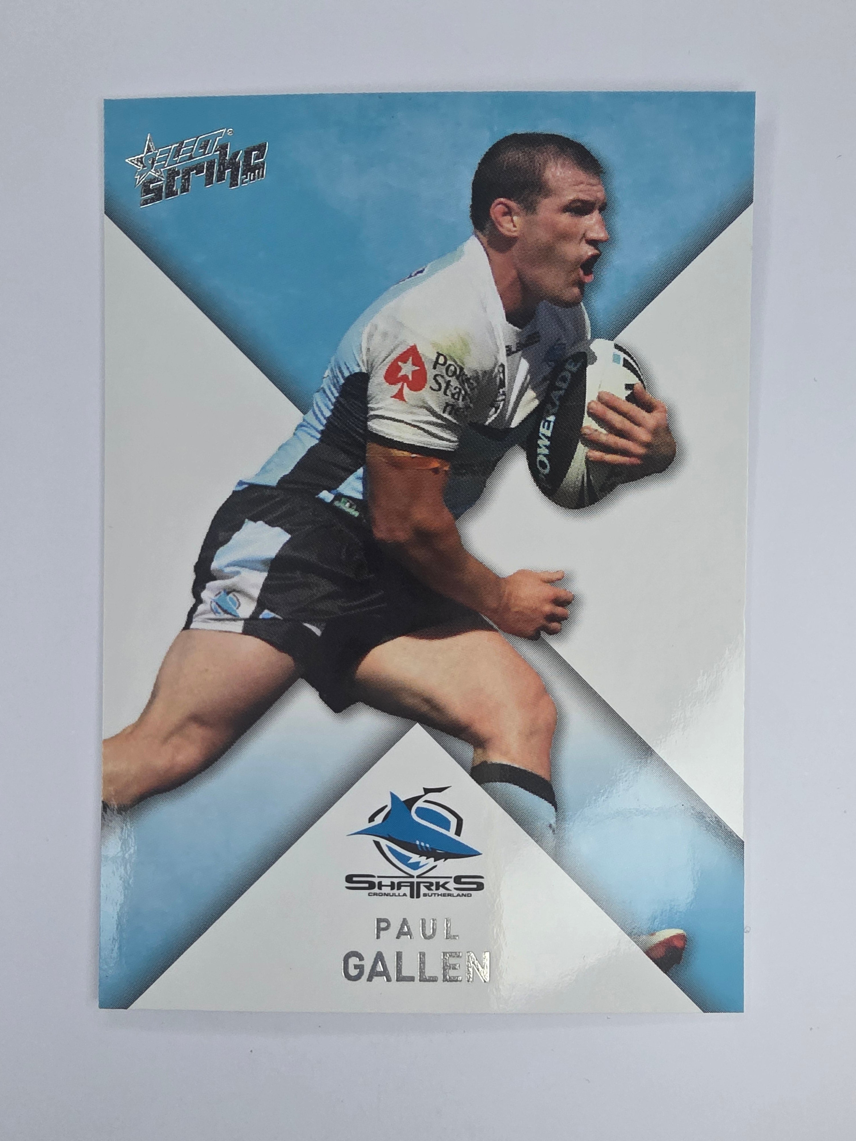 NRL 2011 Strike Base Card #42 Paul Gallen Cronulla Sutherland Sharks