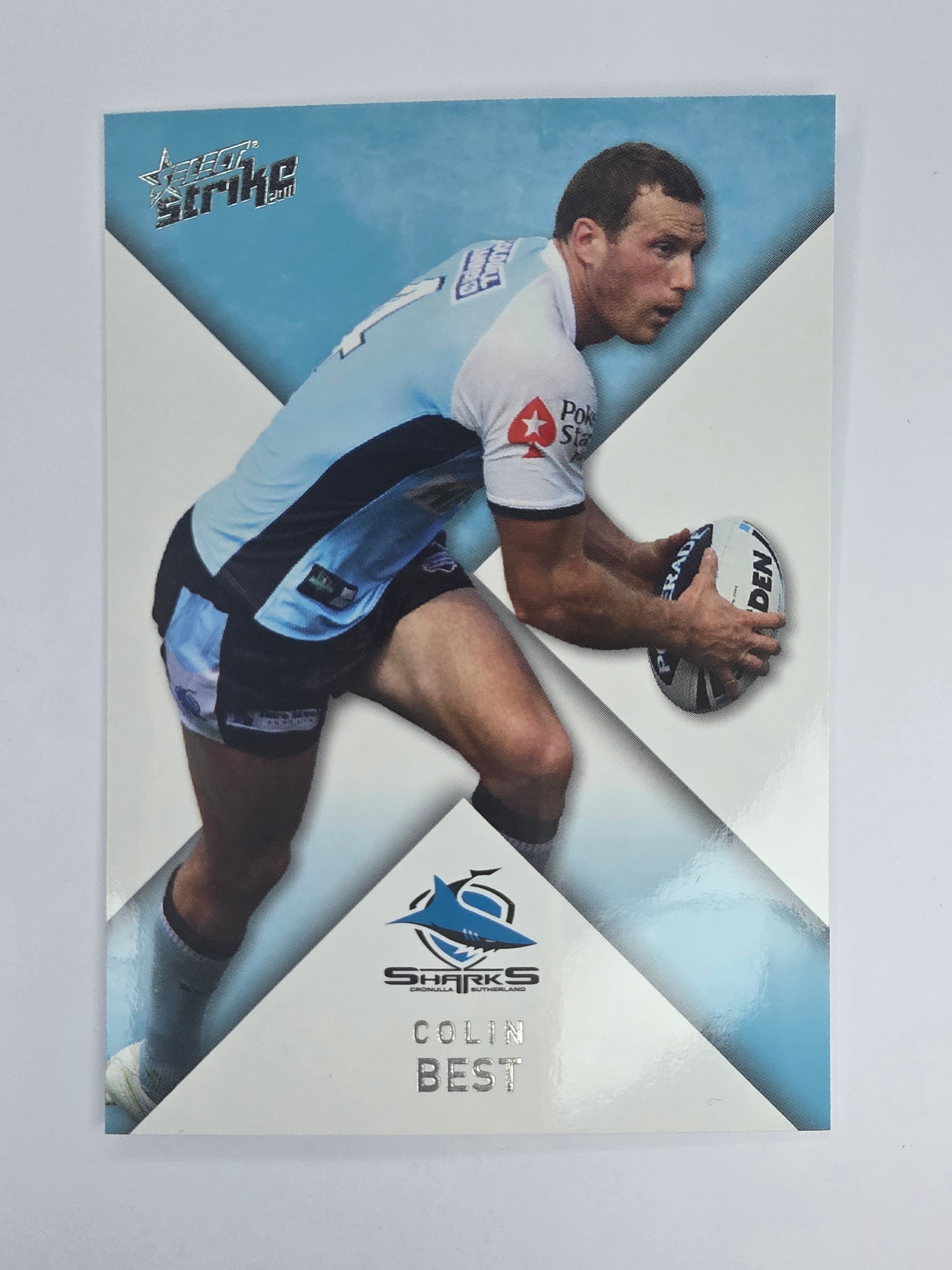 NRL 2011 Strike Base Card #43 Colin Best Cronulla Sutherland Sharks