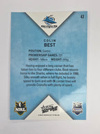 NRL 2011 Strike Base Card #43 Colin Best Cronulla Sutherland Sharks