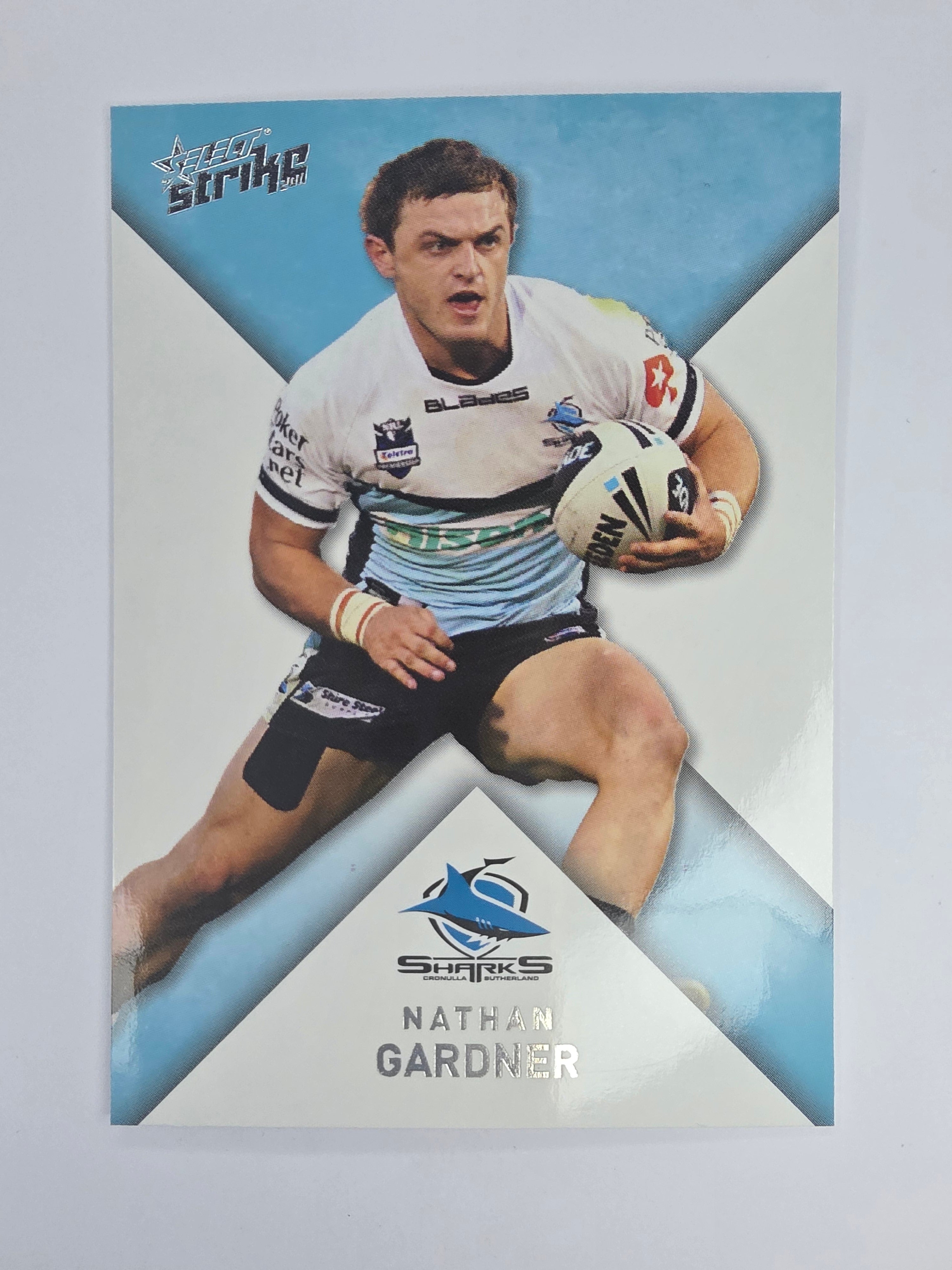 NRL 2011 Strike Base Card #45 Nathan Gardner Cronulla Sutherland Sharks