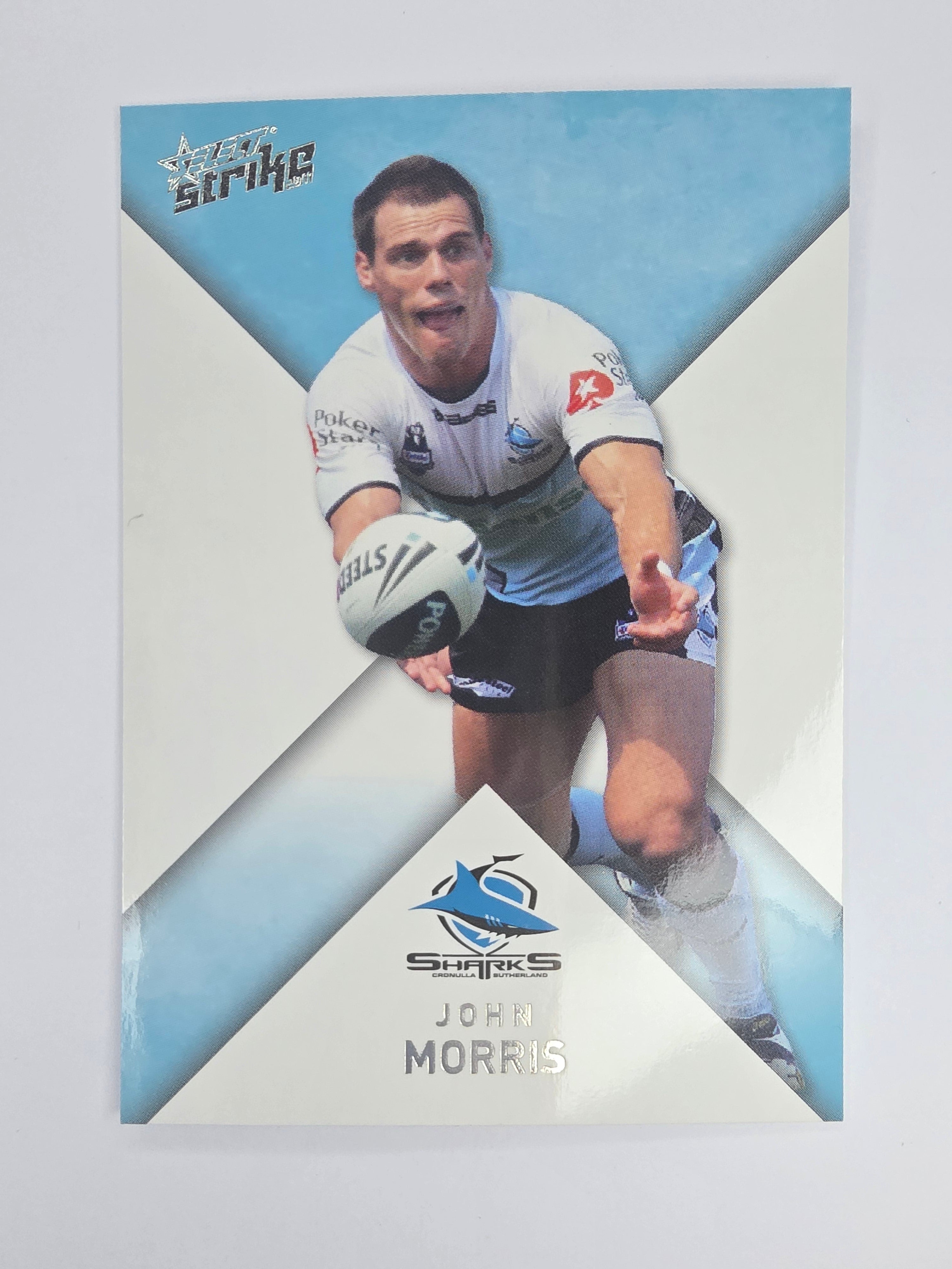 NRL 2011 Strike Base Card #49 John Morris Cronulla Sutherland Sharks