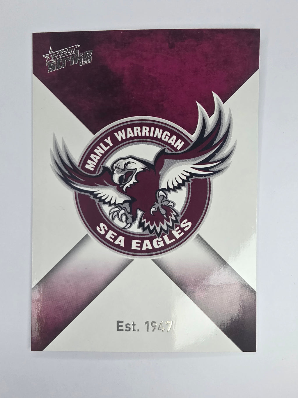 NRL 2011 Strike Base Card #65 Manly Warringah Sea Eagles Logo