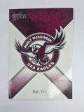 NRL 2011 Strike Base Card #65 Manly Warringah Sea Eagles Logo