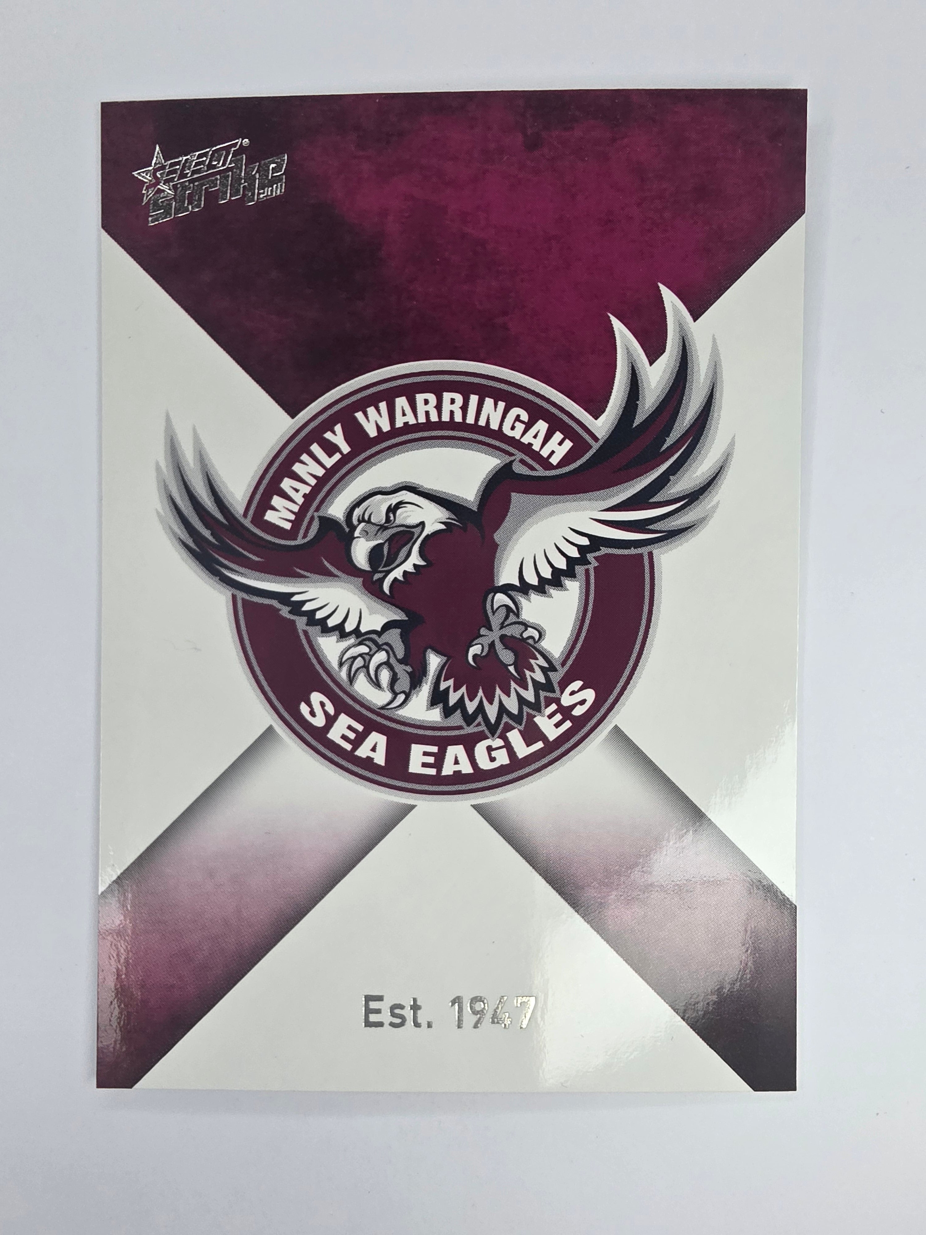 NRL 2011 Strike Base Card #65 Manly Warringah Sea Eagles Logo