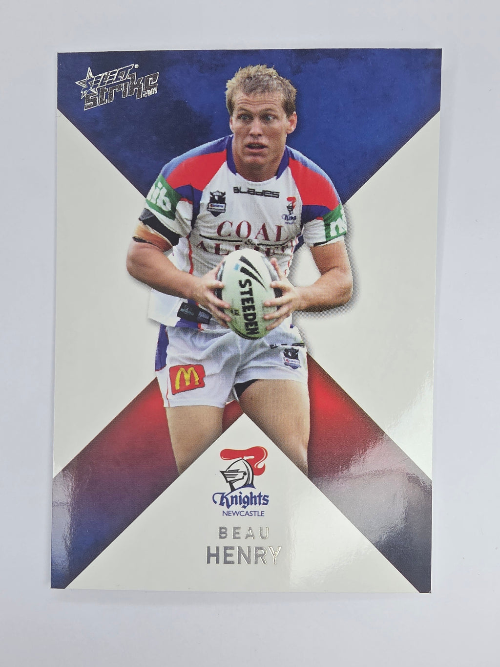 NRL 2011 Strike Base Card #93 Beau Henry Newcastle Knights