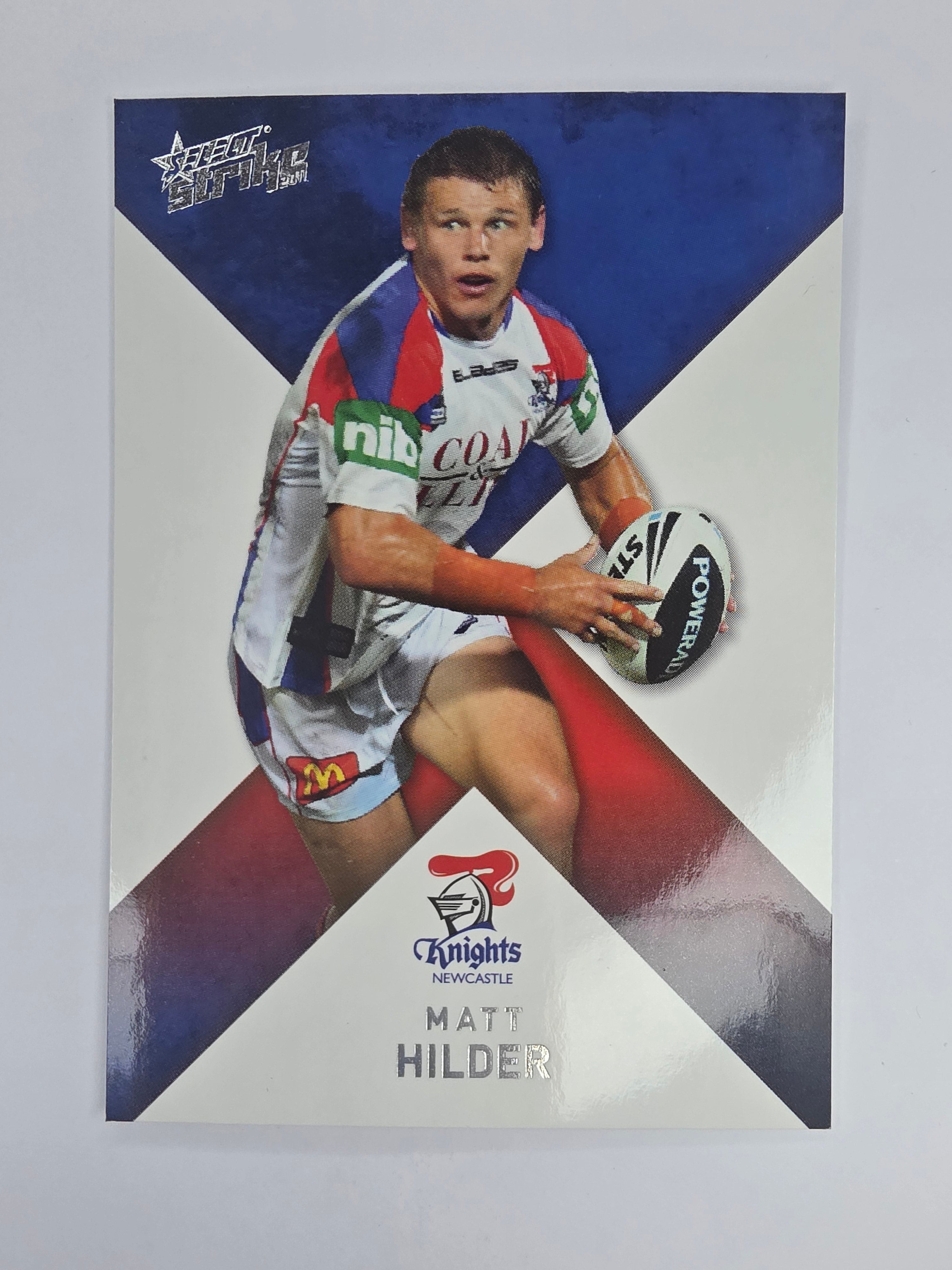 NRL 2011 Strike Base Card #94 Matt Hilder Newcastle Knights