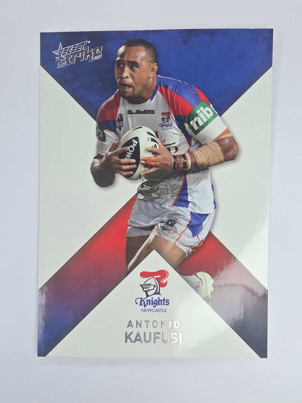NRL 2011 Strike Base Card #95 Antonio Kaufusi Newcastle Knights