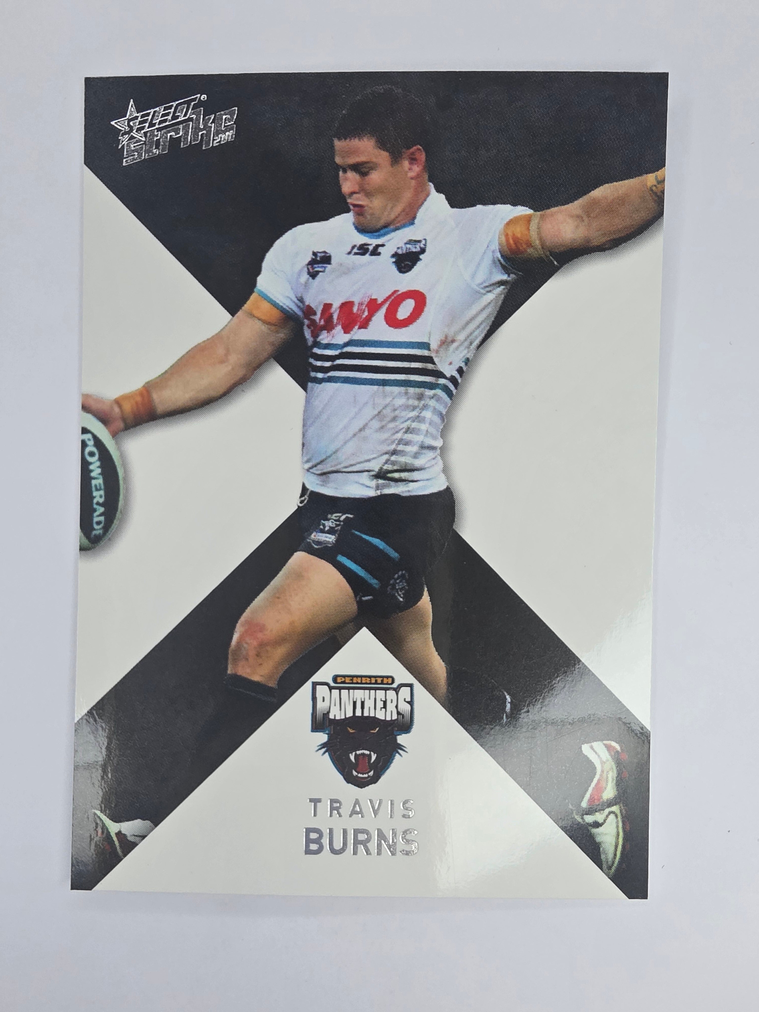 NRL 2011 Strike Base Card #128 Travis Burns Penrith Panthers