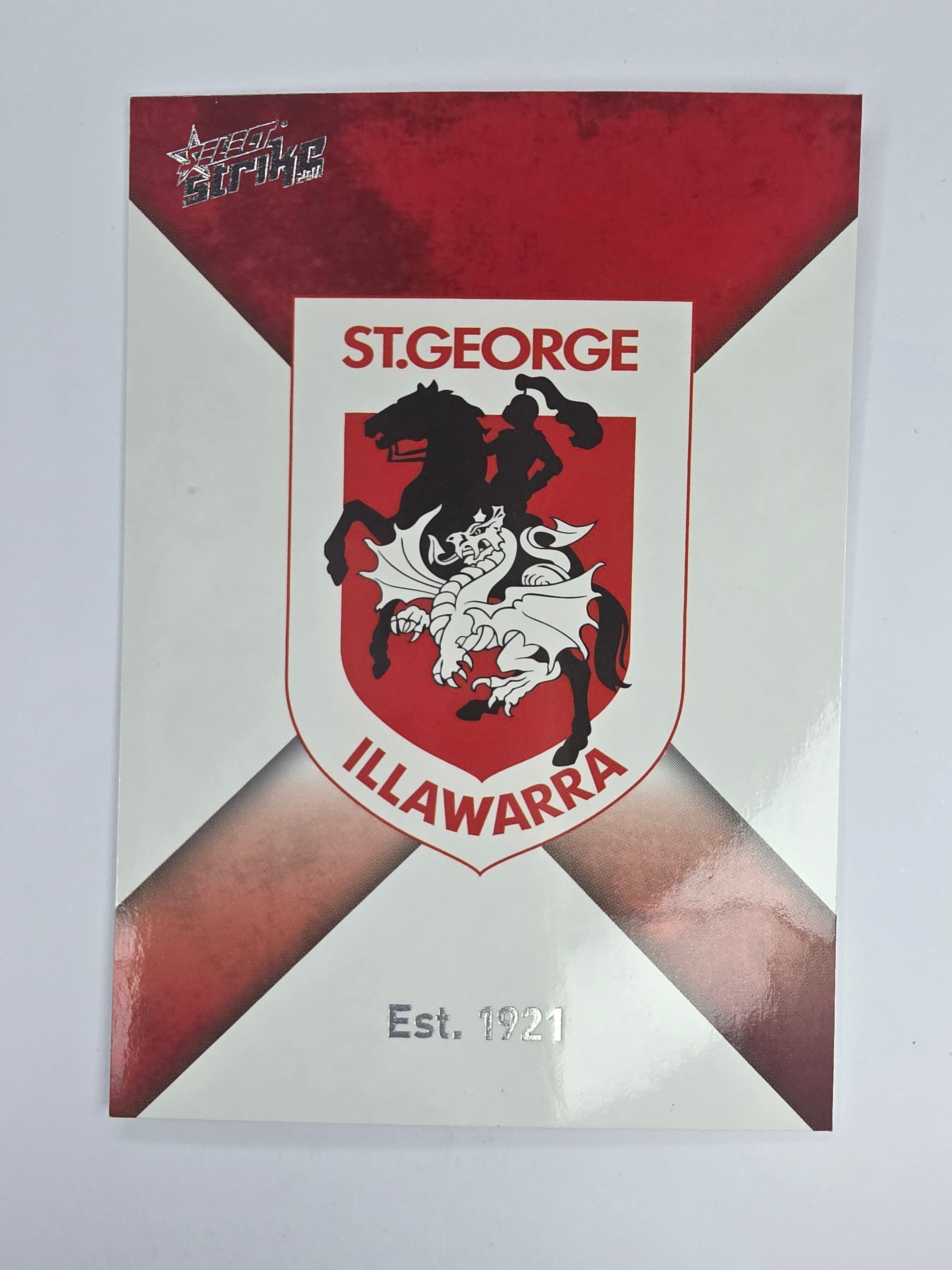 NRL 2011 Strike Base Card #137 St George Illawarra Dragons Logo