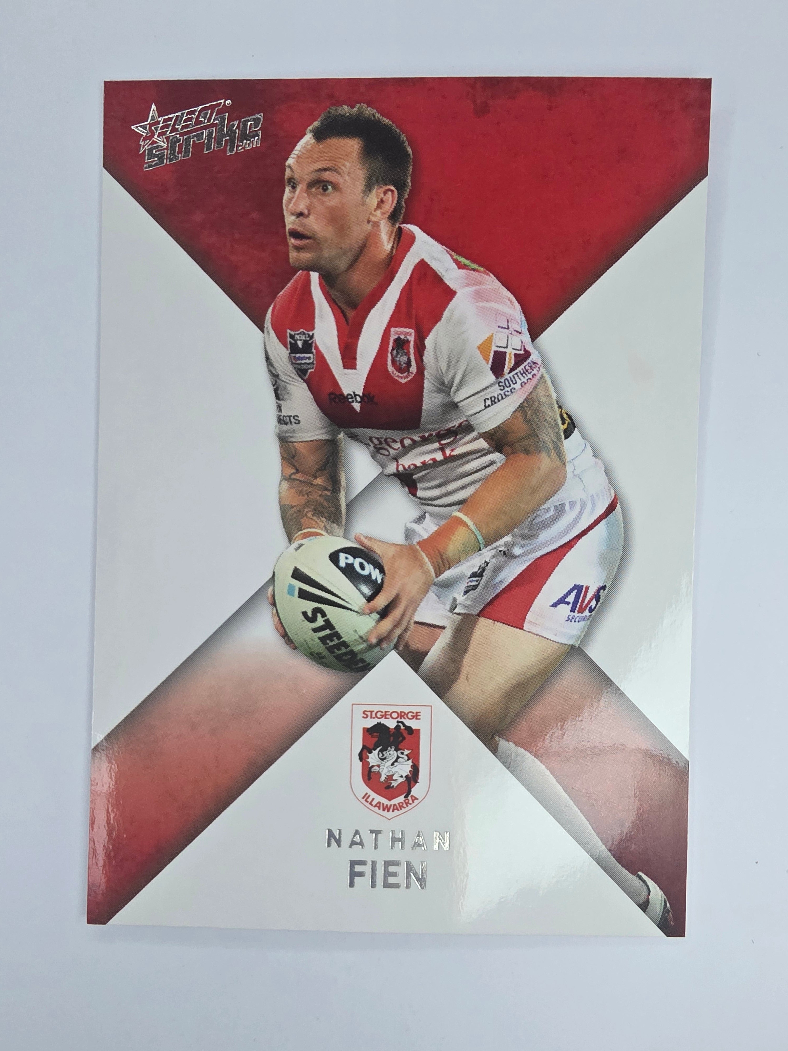 NRL 2011 Strike Base Card #142 Nathan Fien St George Illawarra Dragons