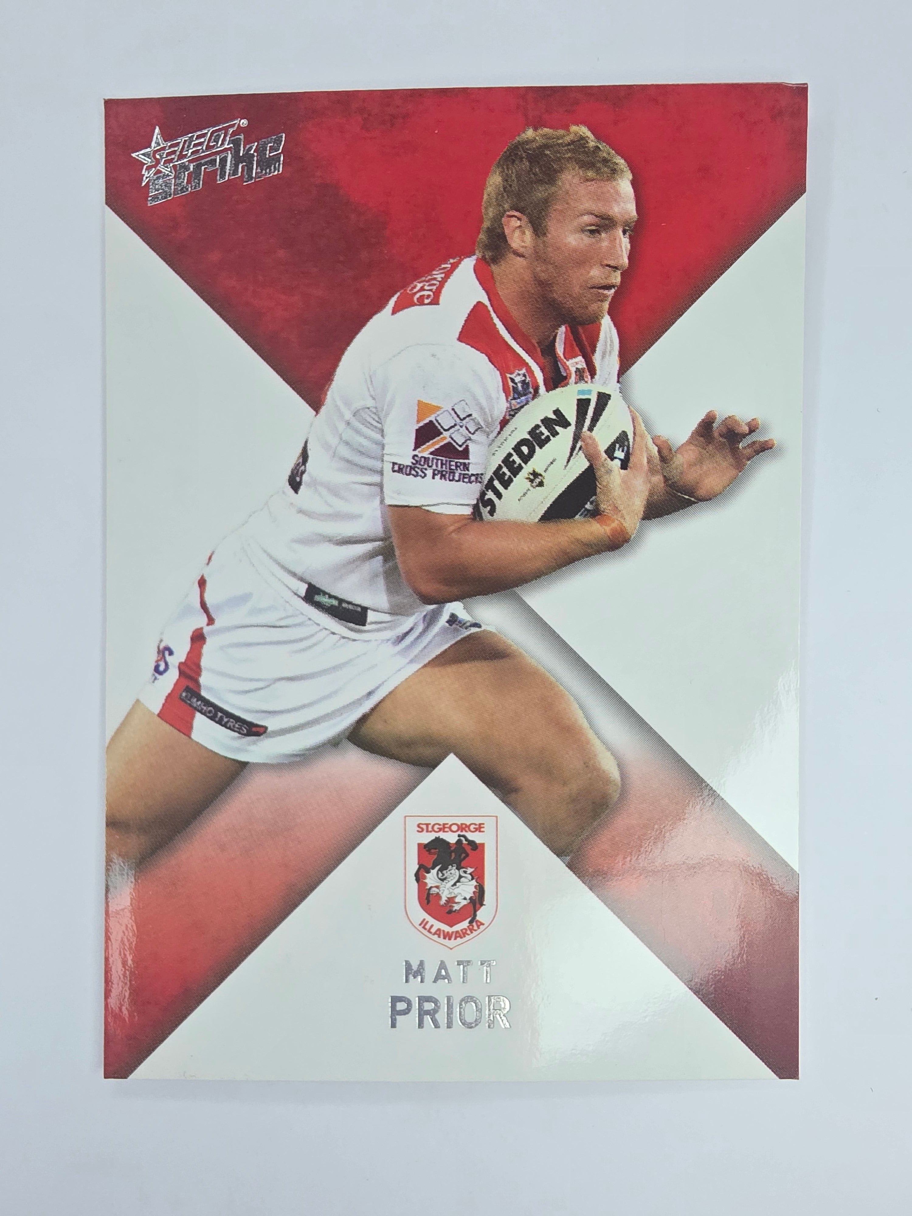 NRL 2011 Strike Base Card #146 Matt Prior St George Illawarra Dragons
