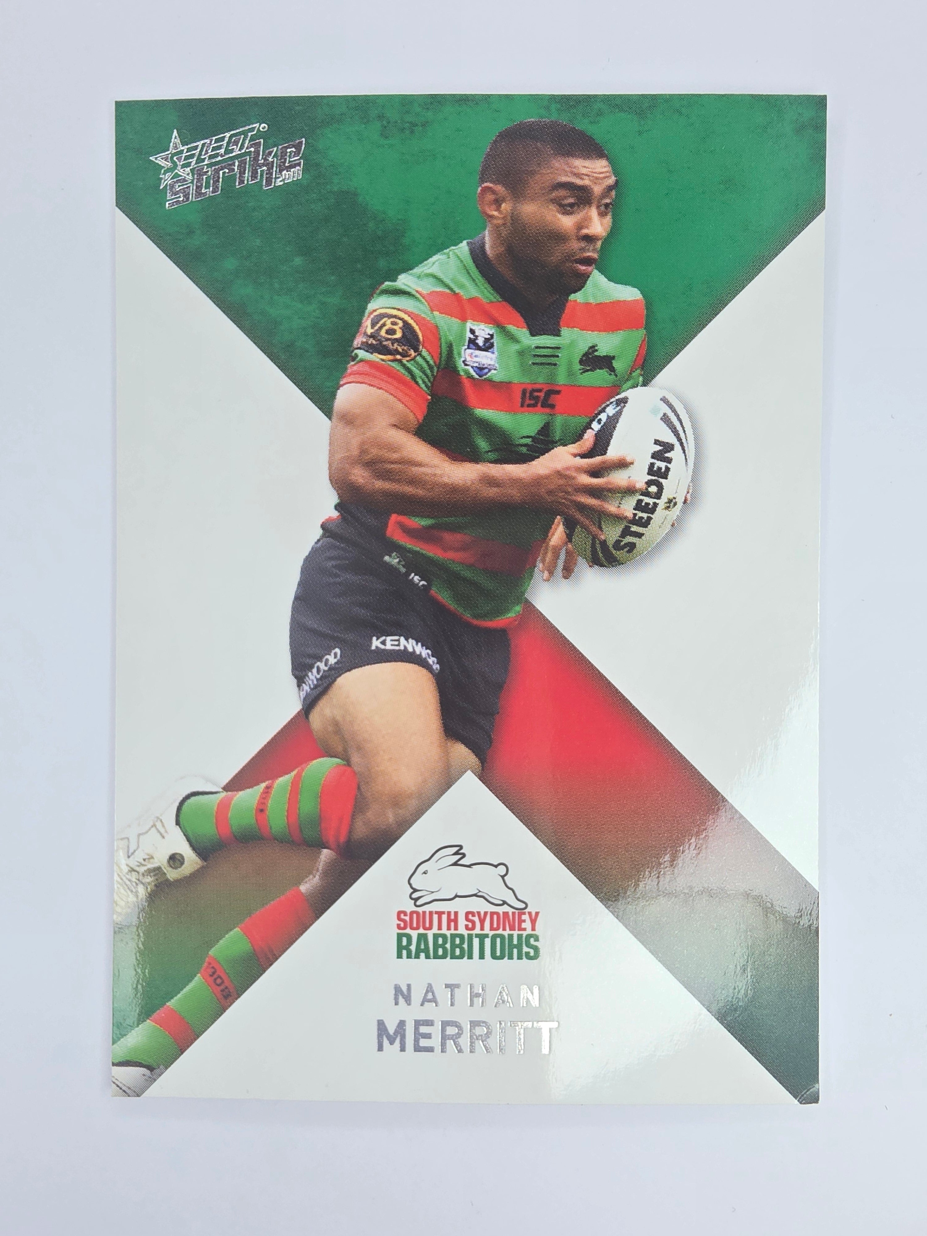 NRL 2011 Strike Base Card #153 Nathan Merritt South Sydney Rabbitohs