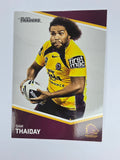 NRL 2014 Traders Base Card #1 Sam Thaiday Brisbane Broncos