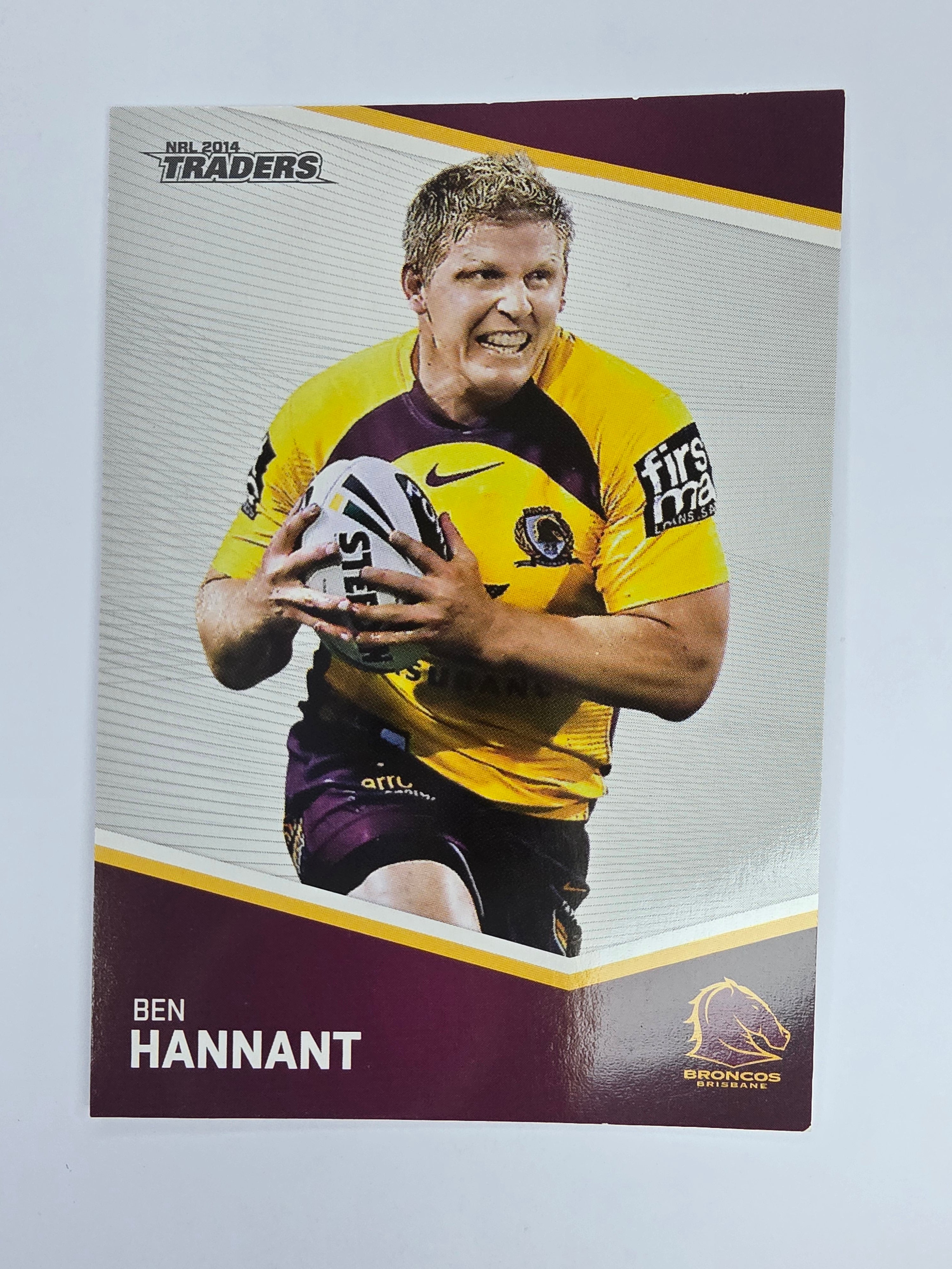 NRL 2014 Traders Base Card #5 Ben Hannant Brisbane Broncos