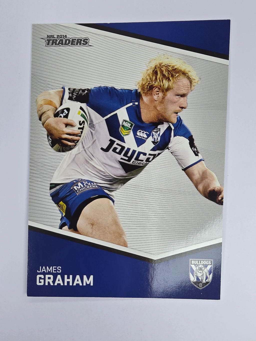 NRL 2014 Traders Base Card #13 James Graham Canterbury Bankstown Bulldogs
