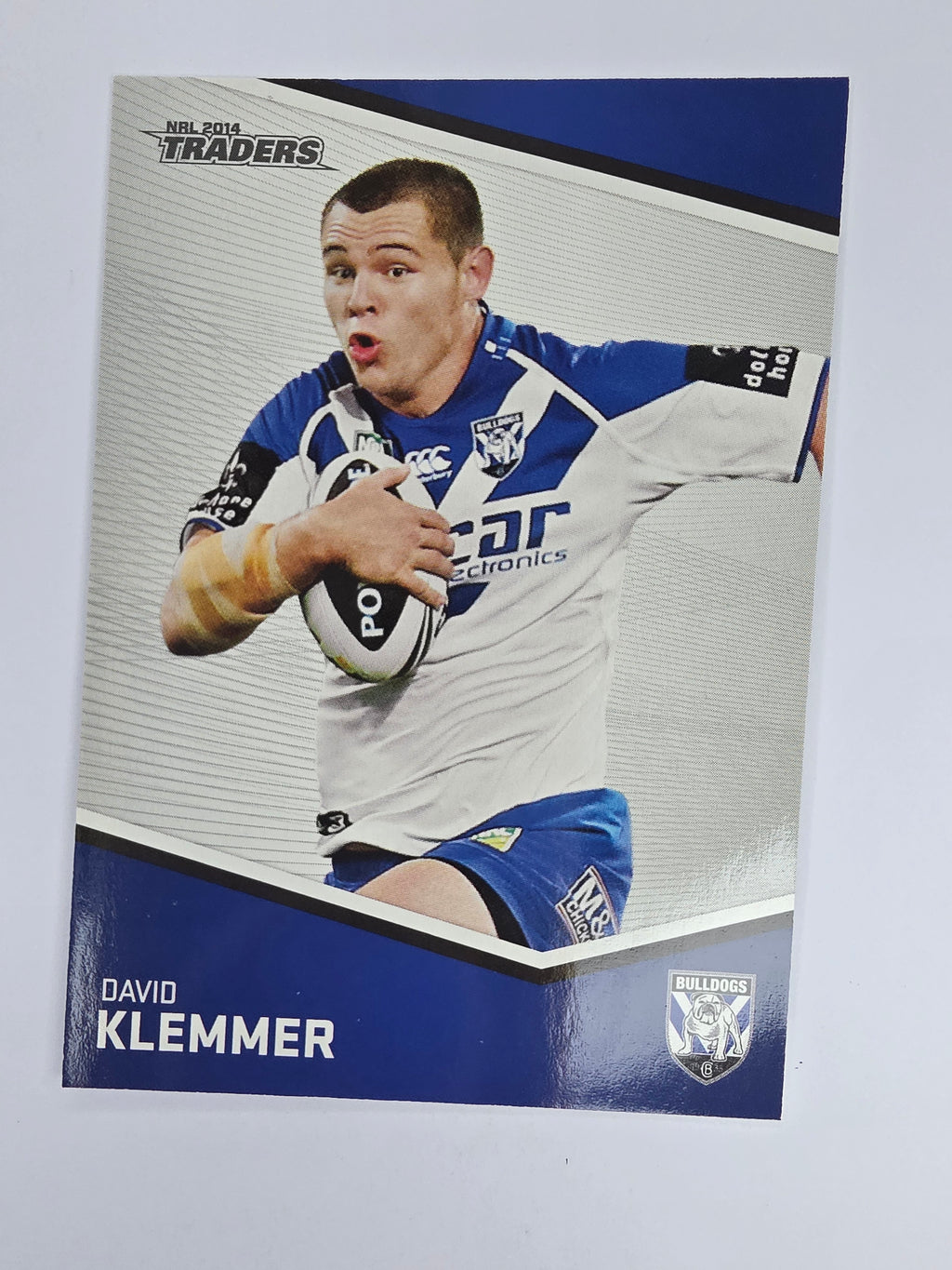 NRL 2014 Traders Base Card #17 David Klemmer Canterbury Bankstown Bulldogs