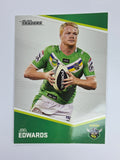 NRL 2014 Traders Base Card #25 Joel Edwards Canberra Raiders