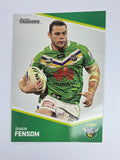 NRL 2014 Traders Base Card #26 Shaun Fensom Canberra Raiders