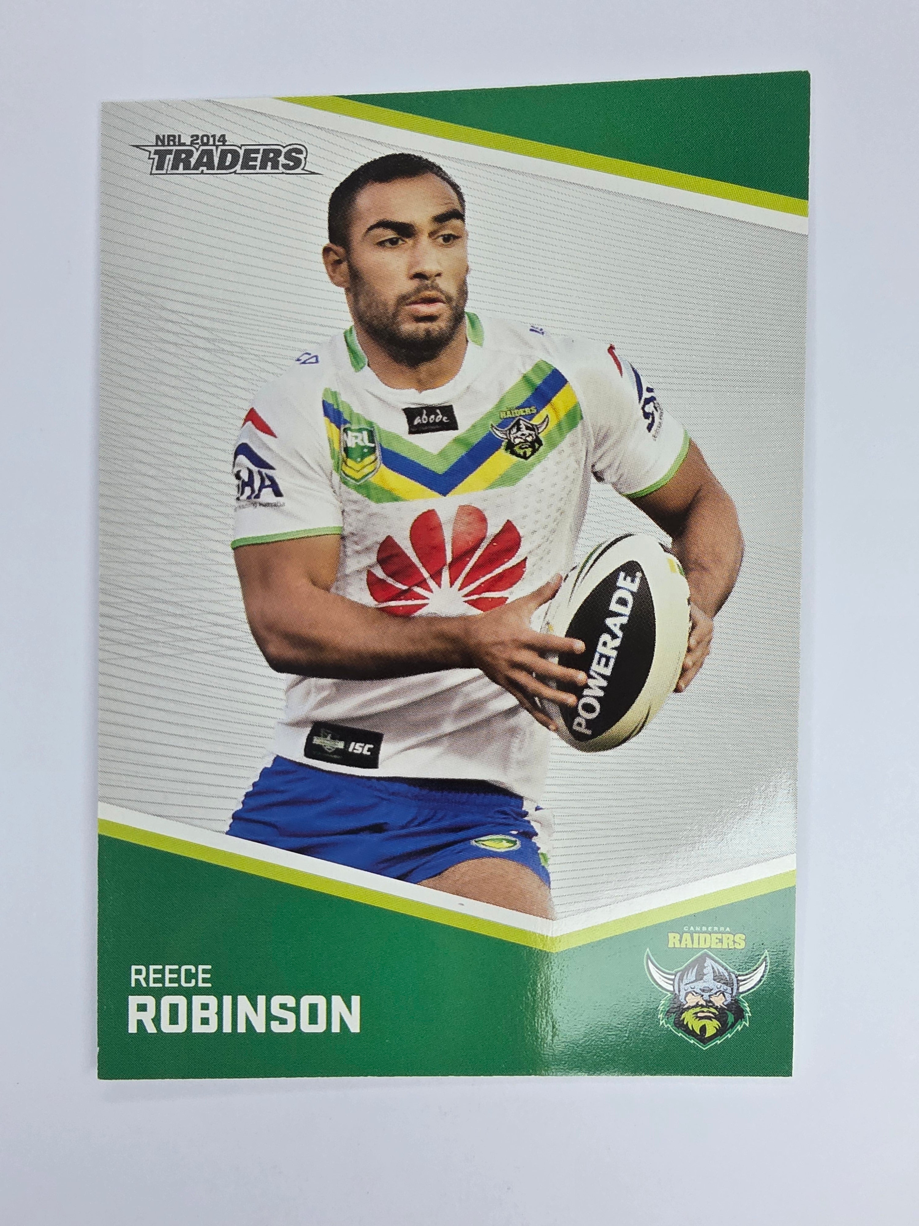 NRL 2014 Traders Base Card #30 Reece Robinson Canberra Raiders