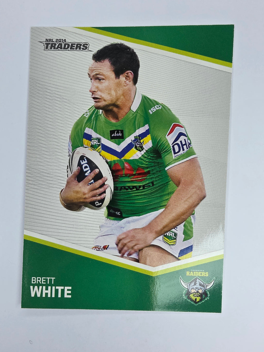 NRL 2014 Traders Base Card #32 Brett White Canberra Raiders