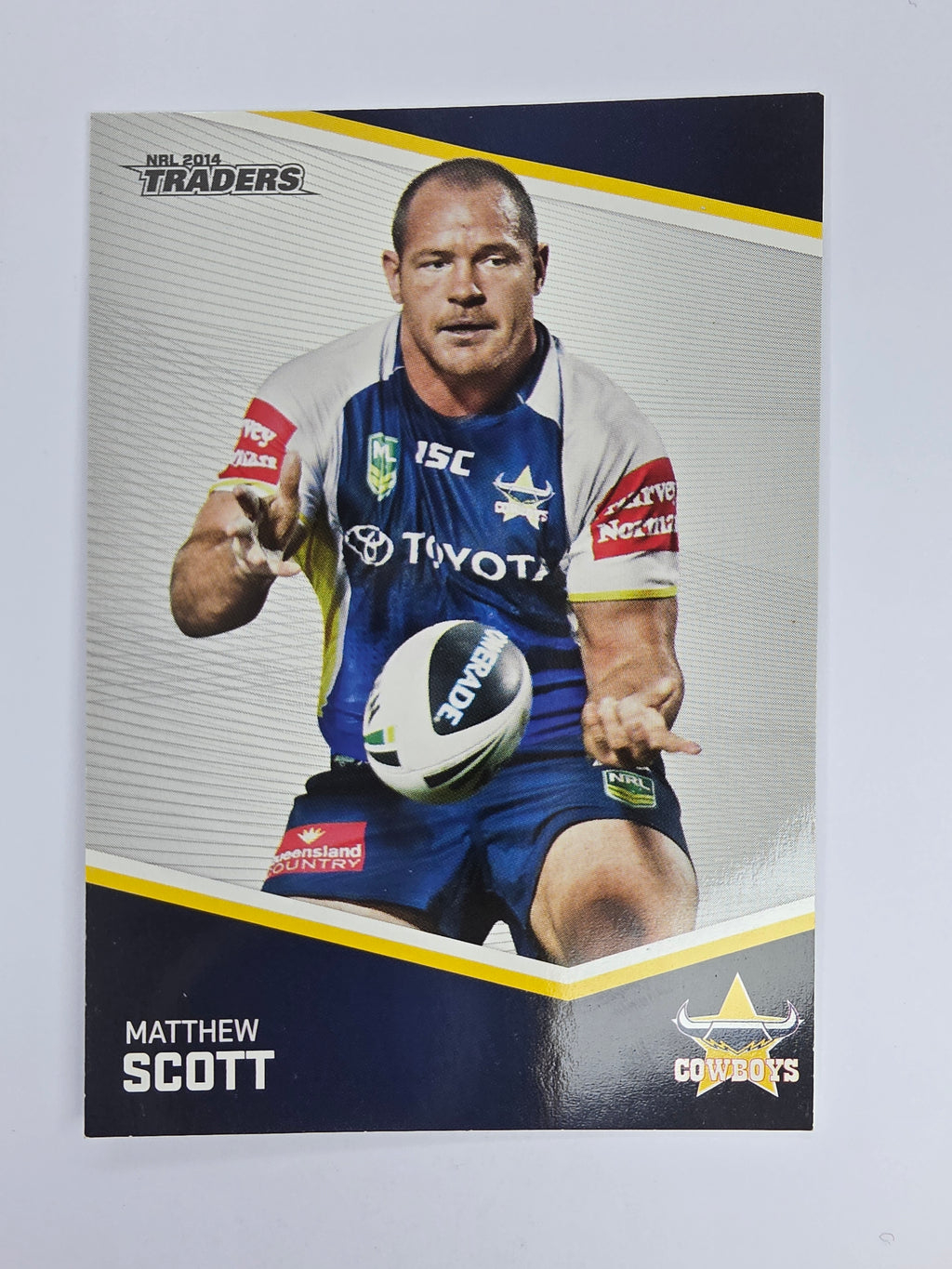 NRL 2014 Traders Base Card #34 Matthew Scott North Queensland Cowboys