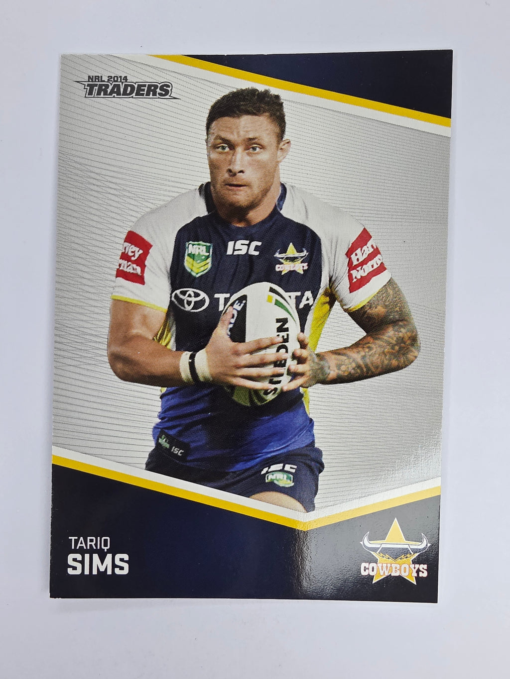 NRL 2014 Traders Base Card #42 Tariq Sims North Queensland Cowboys