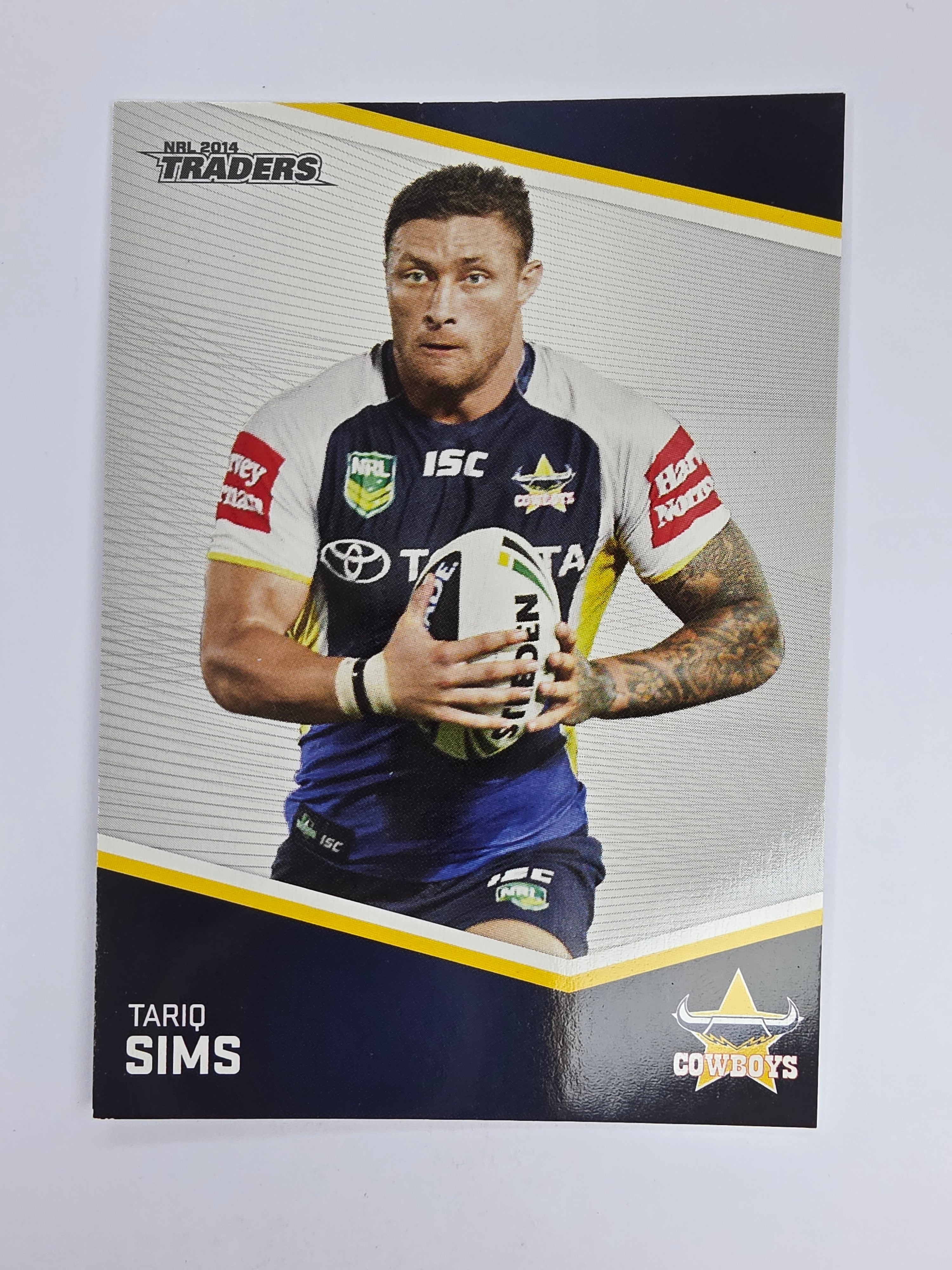NRL 2014 Traders Base Card #42 Tariq Sims North Queensland Cowboys