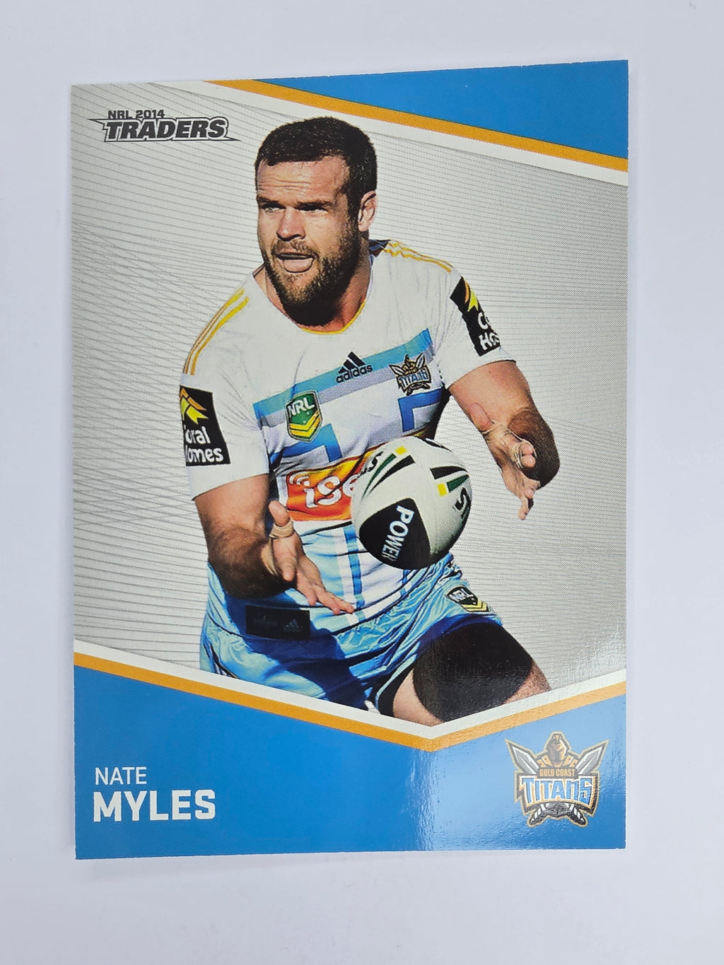 NRL 2014 Traders Base Card #46 Nate Myles Gold Coast Titans