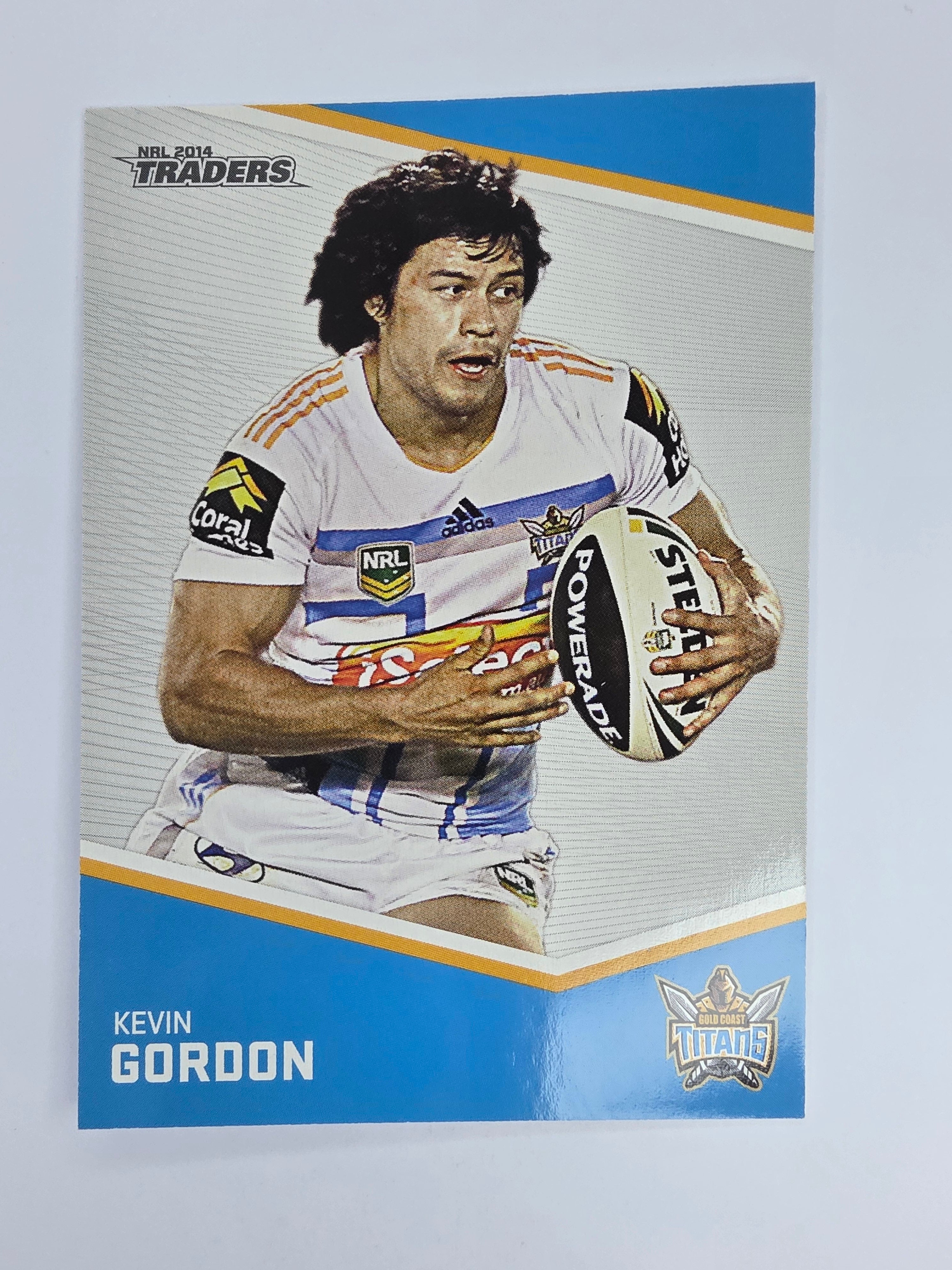 NRL 2014 Traders Base Card #48 Kevin Gordon Gold Coast Titans
