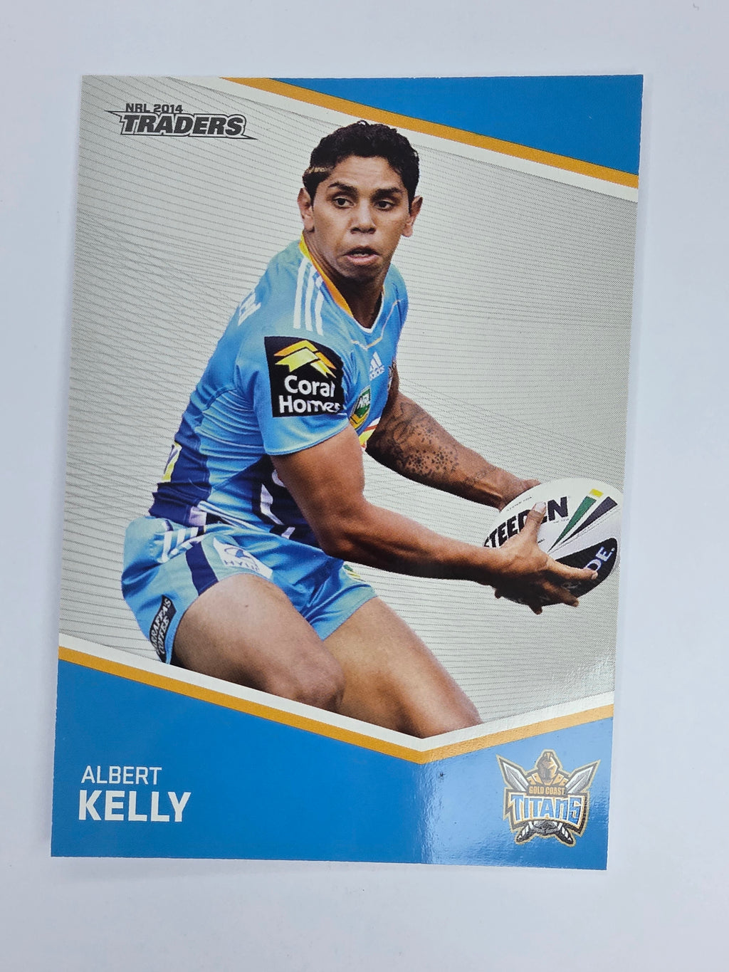 NRL 2014 Traders Base Card #51 Albert Kelly Gold Coast Titans