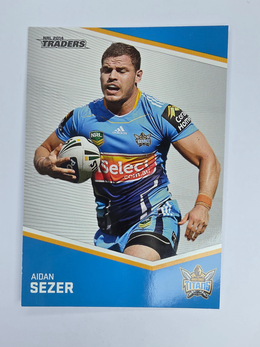 NRL 2014 Traders Base Card #53 Aidan Sezer Gold Coast Titans