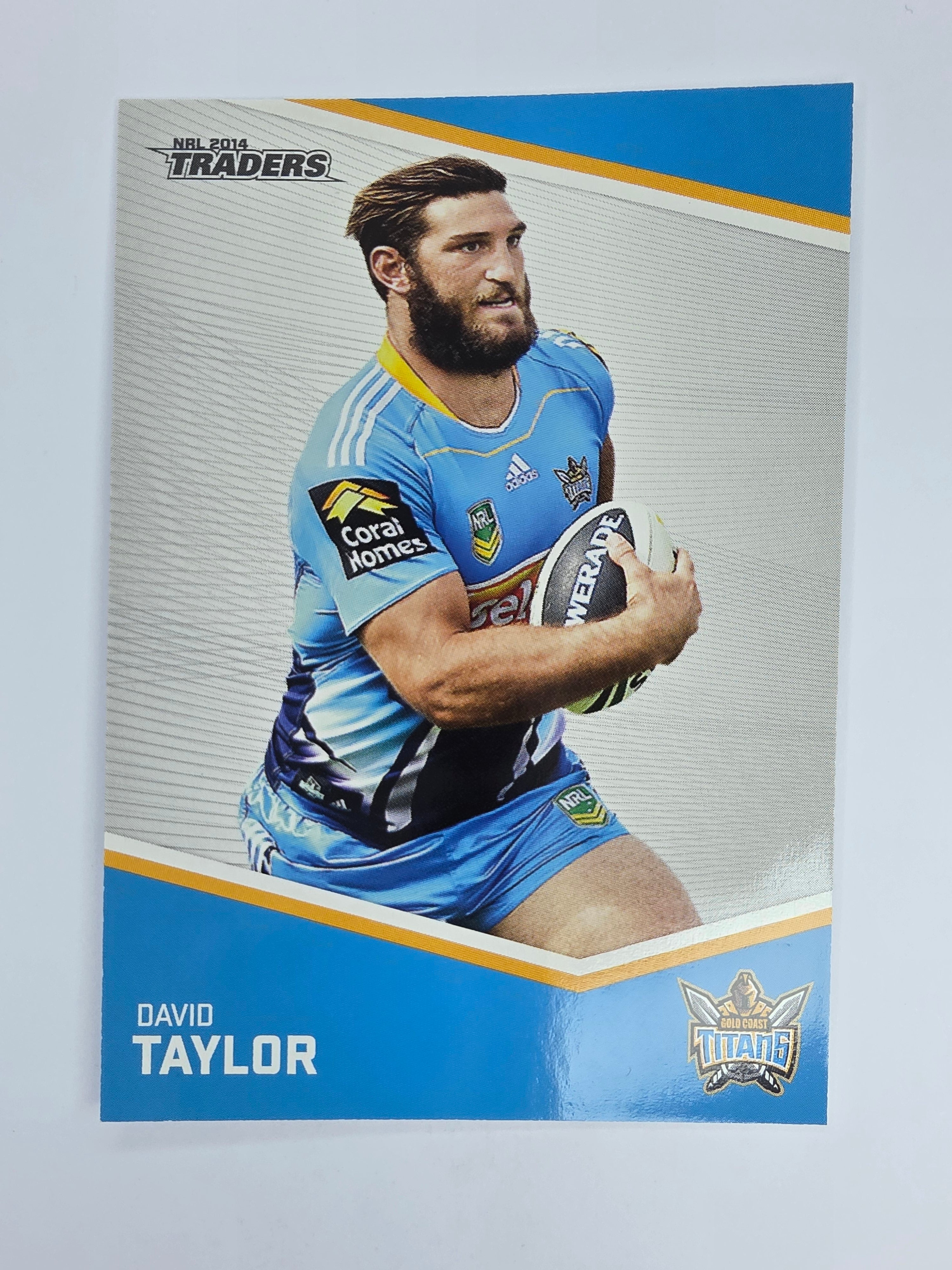 NRL 2014 Traders Base Card #55 David Taylor Gold Coast Titans