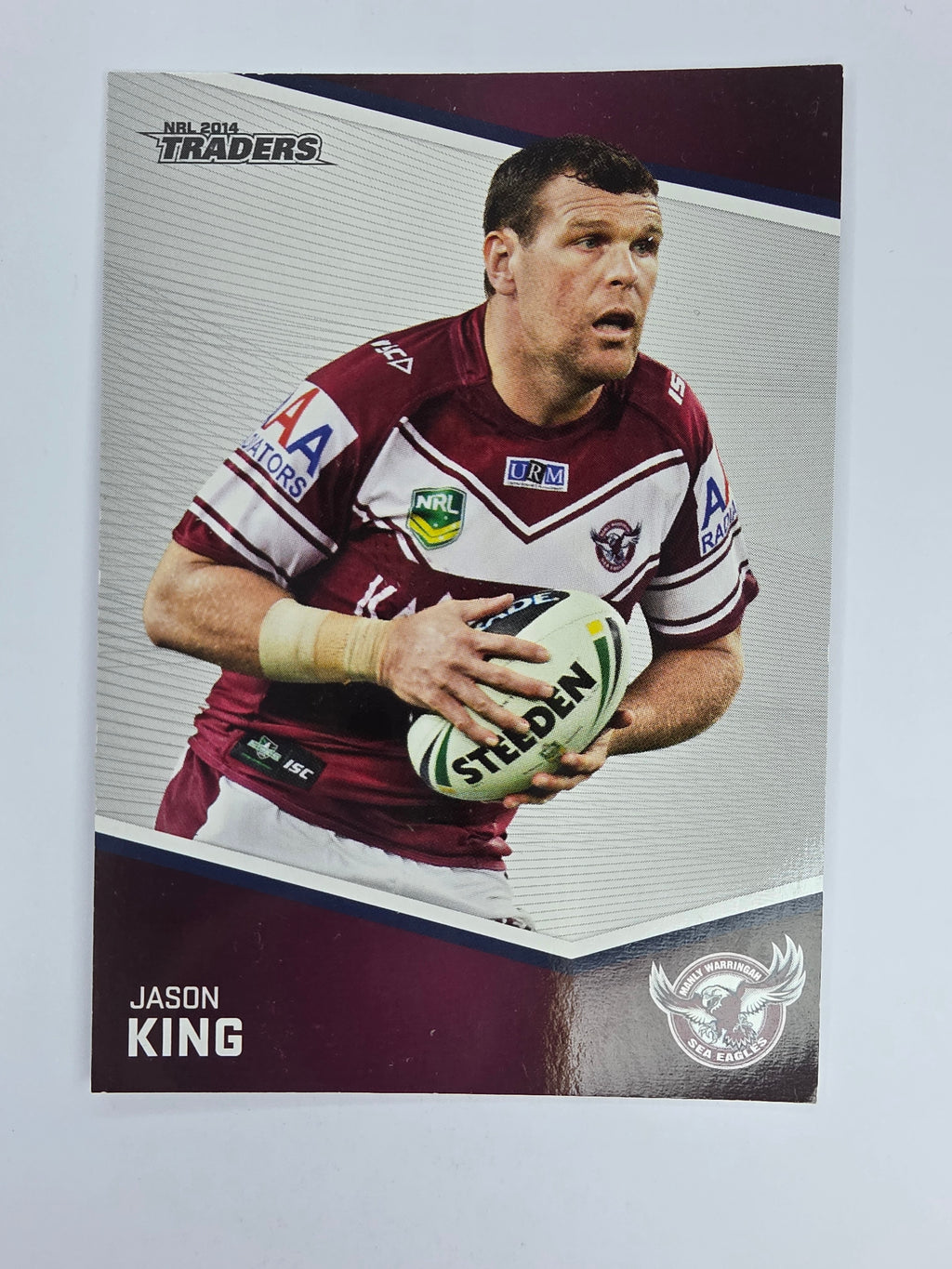 NRL 2014 Traders Base Card #56 Jason King Manly Warringah Sea Eagles