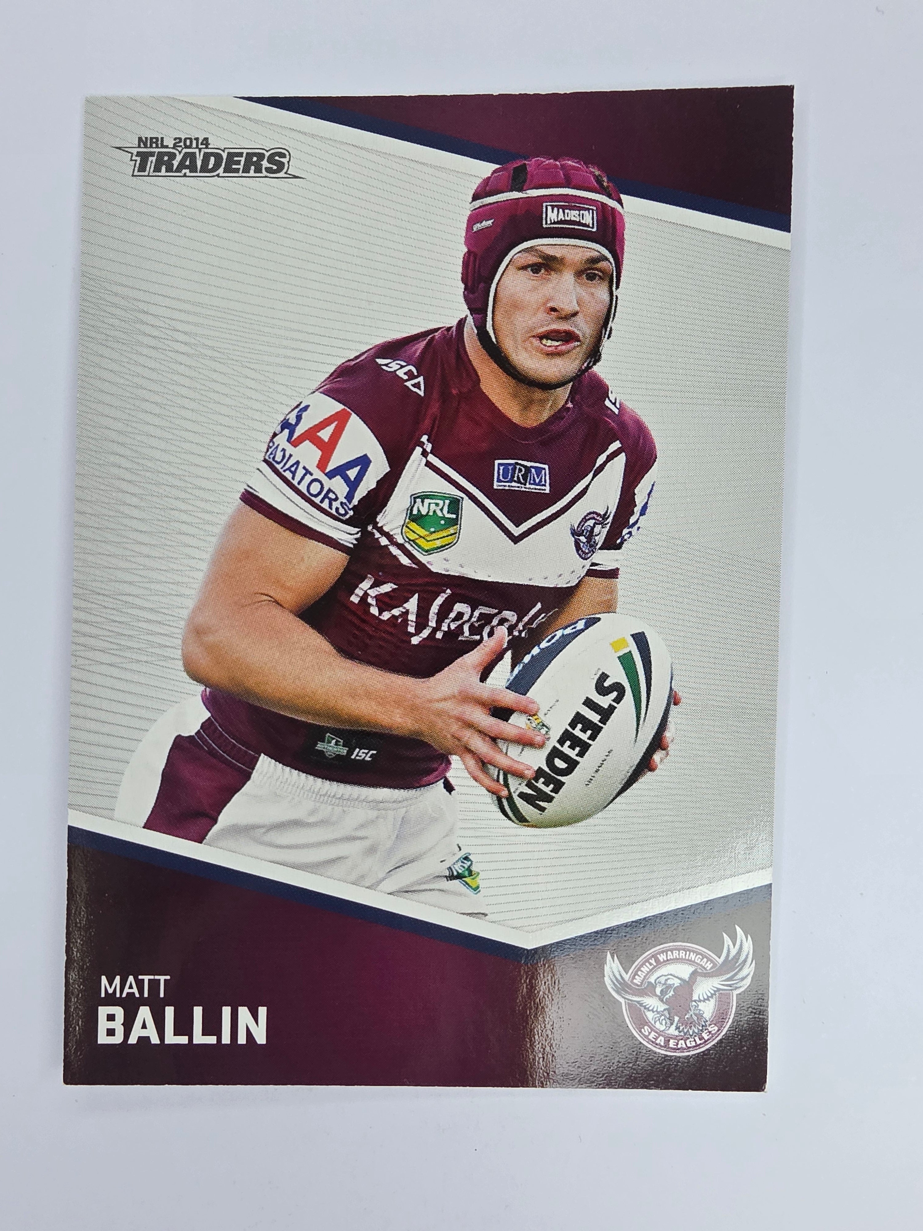 NRL 2014 Traders Base Card #58 Matt Ballin Manly Warringah Sea Eagles