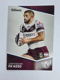 NRL 2014 Traders Base Card #60 Lisiate Fiaola Manly Warringah Sea Eagles