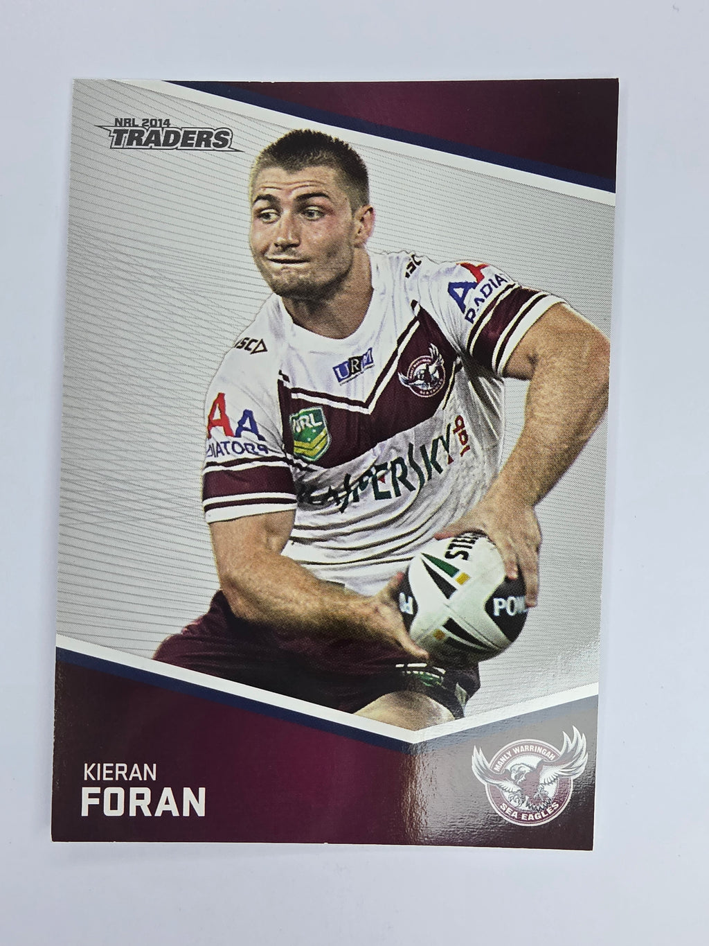 NRL 2014 Traders Base Card #61 Kieran Foran Manly Warringah Sea Eagles