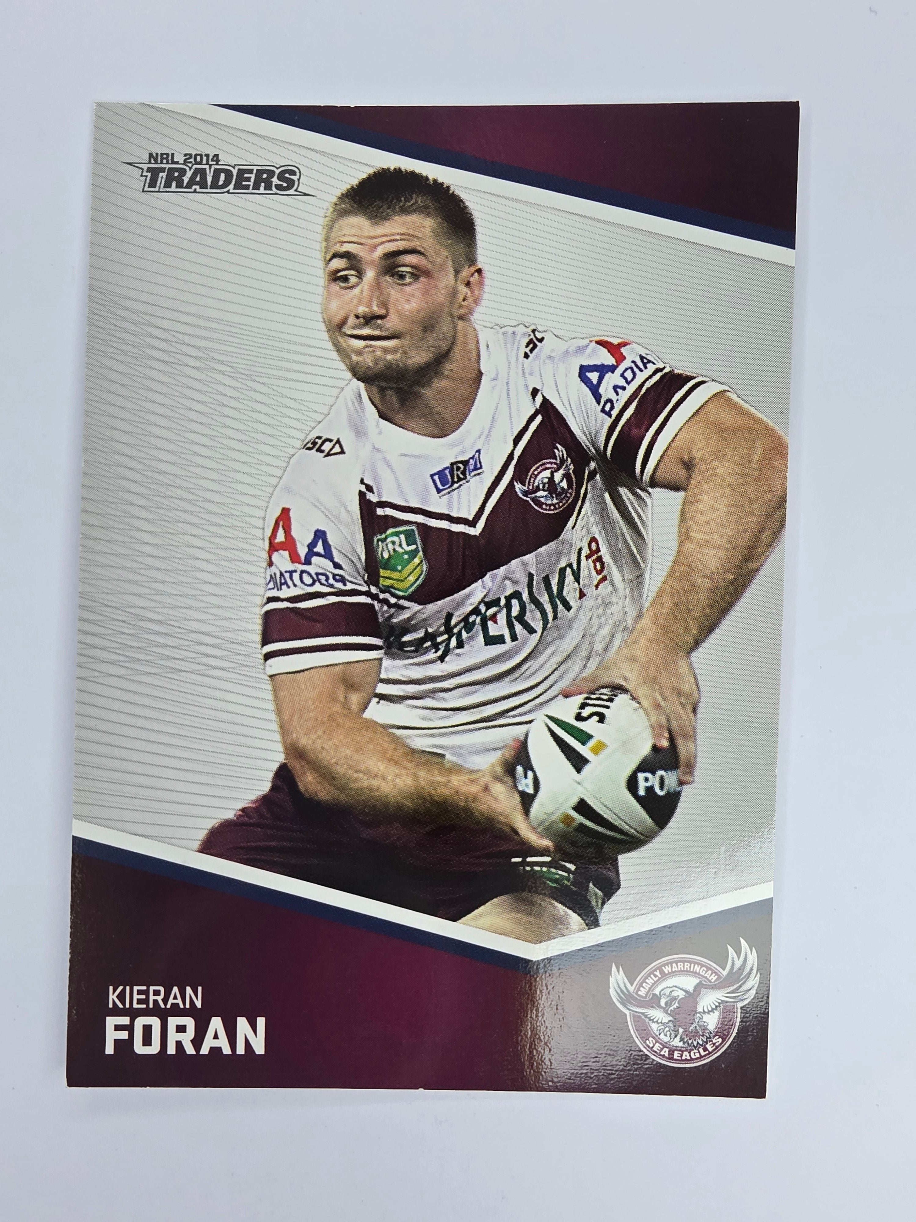 NRL 2014 Traders Base Card #61 Kieran Foran Manly Warringah Sea Eagles