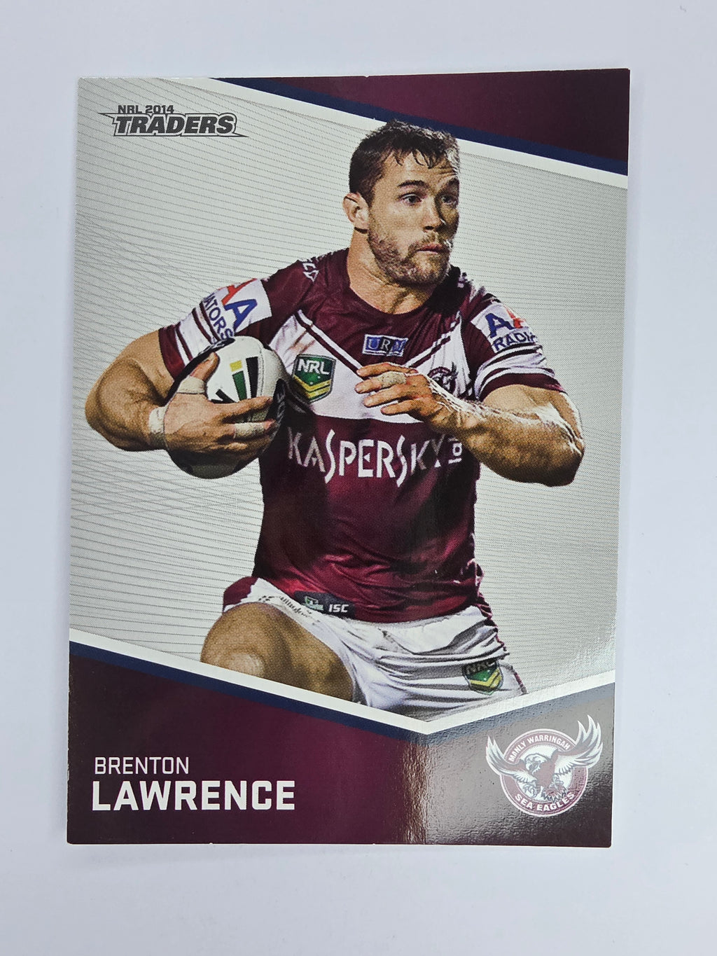 NRL 2014 Traders Base Card #62 Brenton Lawrence Manly Warringah Sea Eagles
