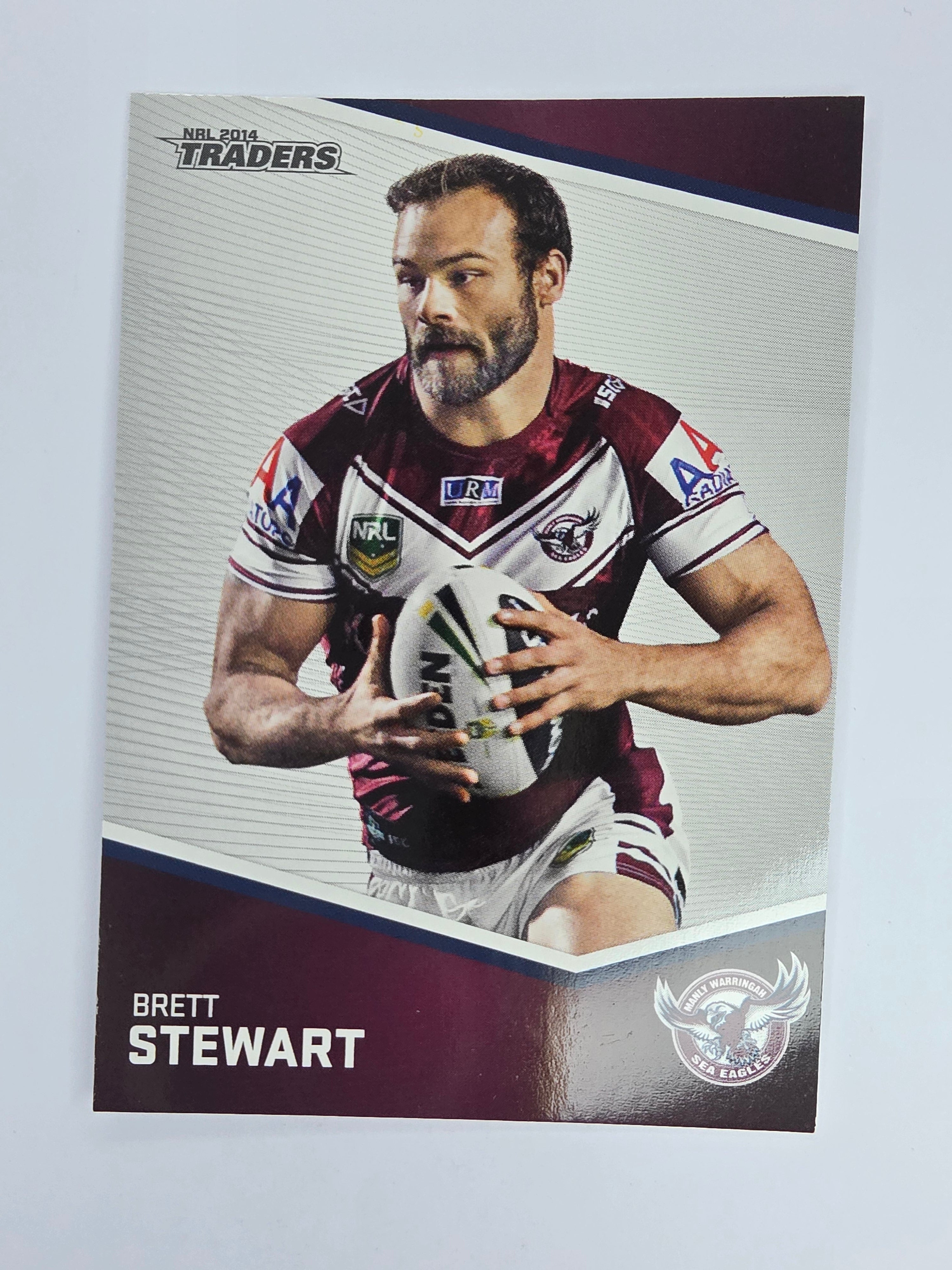 NRL 2014 Traders Base Card #64 Brett Stewart Manly Warringah Sea Eagles