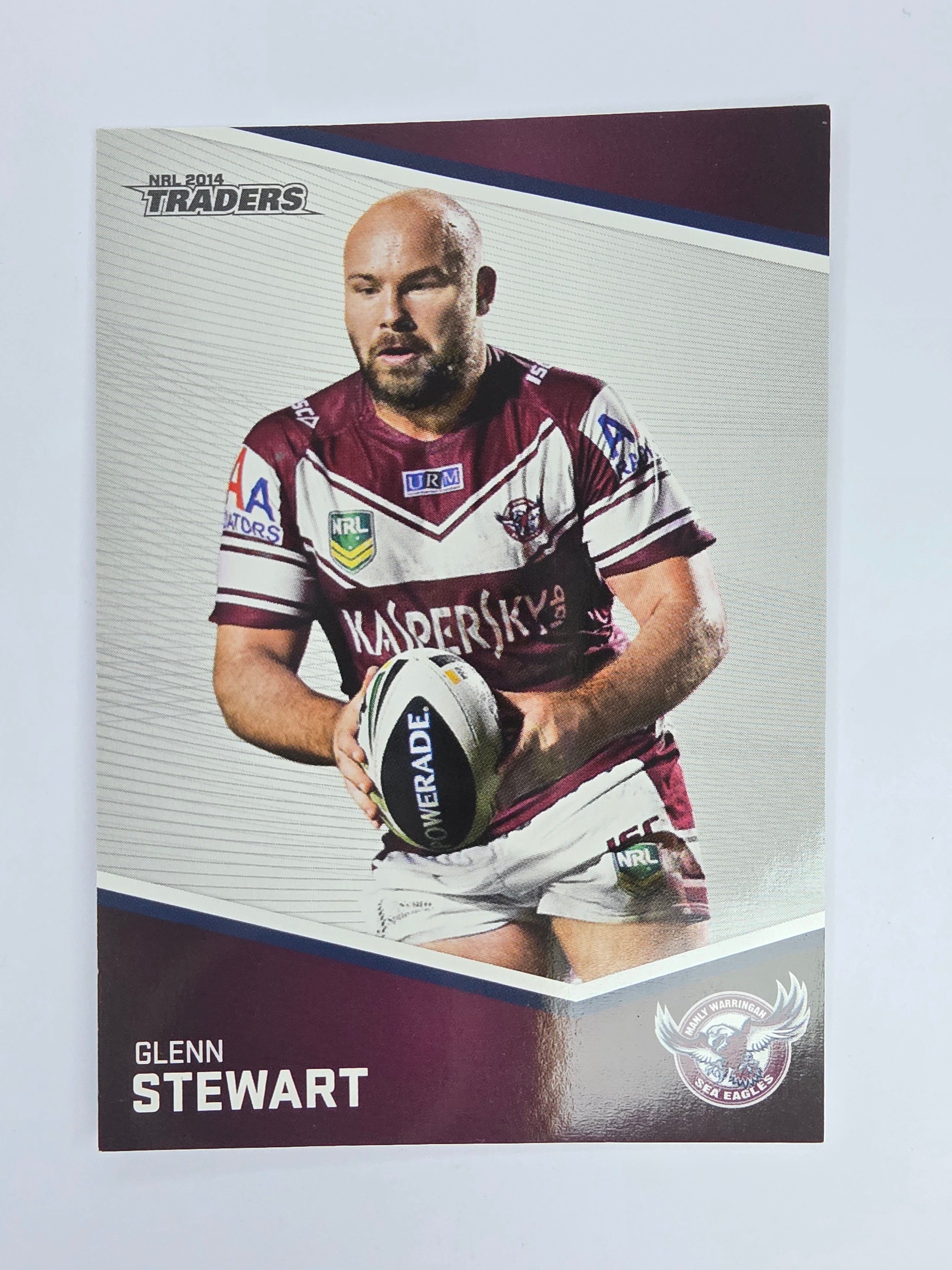 NRL 2014 Traders Base Card #65 Glenn Stewart Manly Warringah Sea Eagles
