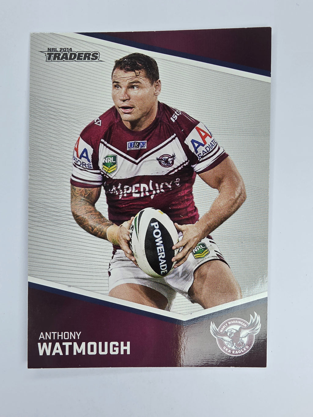 NRL 2014 Traders Base Card #66 Anthony Watmough Manly Warringah Sea Eagles