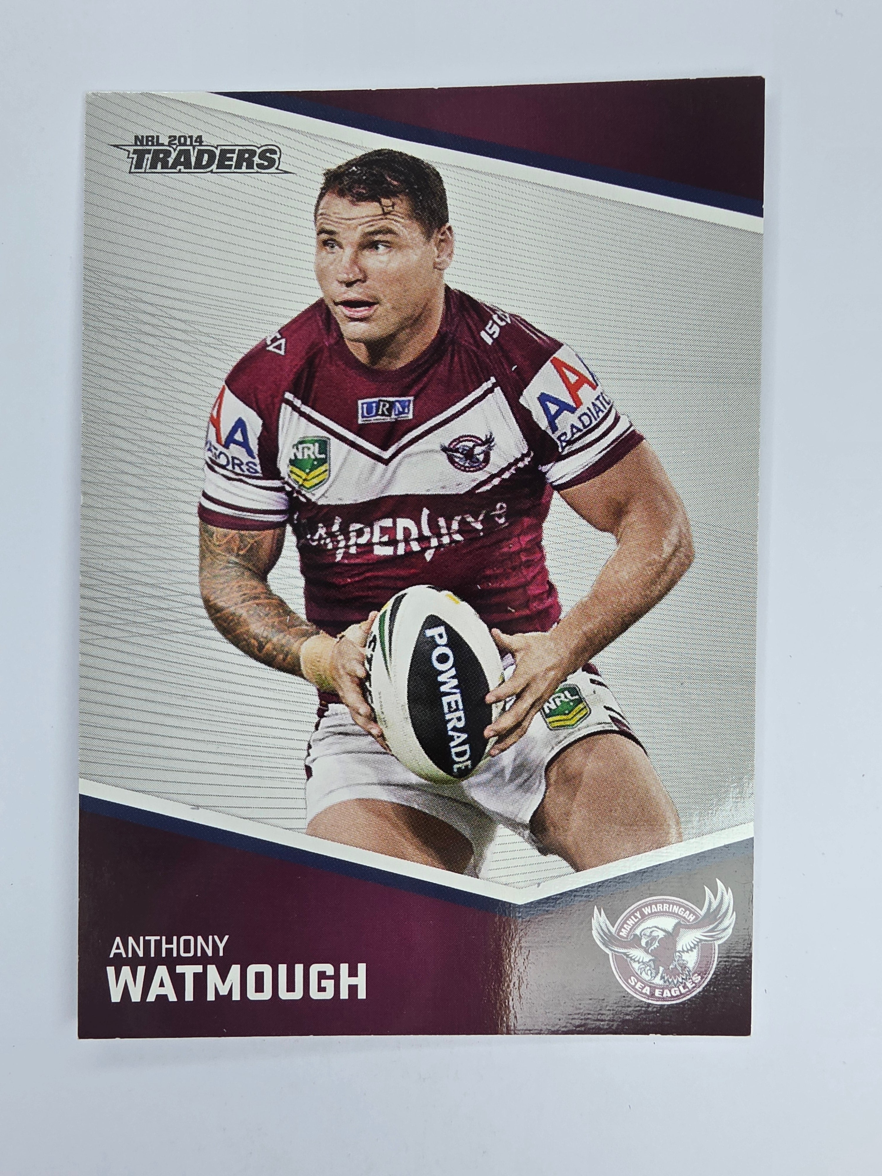 NRL 2014 Traders Base Card #66 Anthony Watmough Manly Warringah Sea Eagles