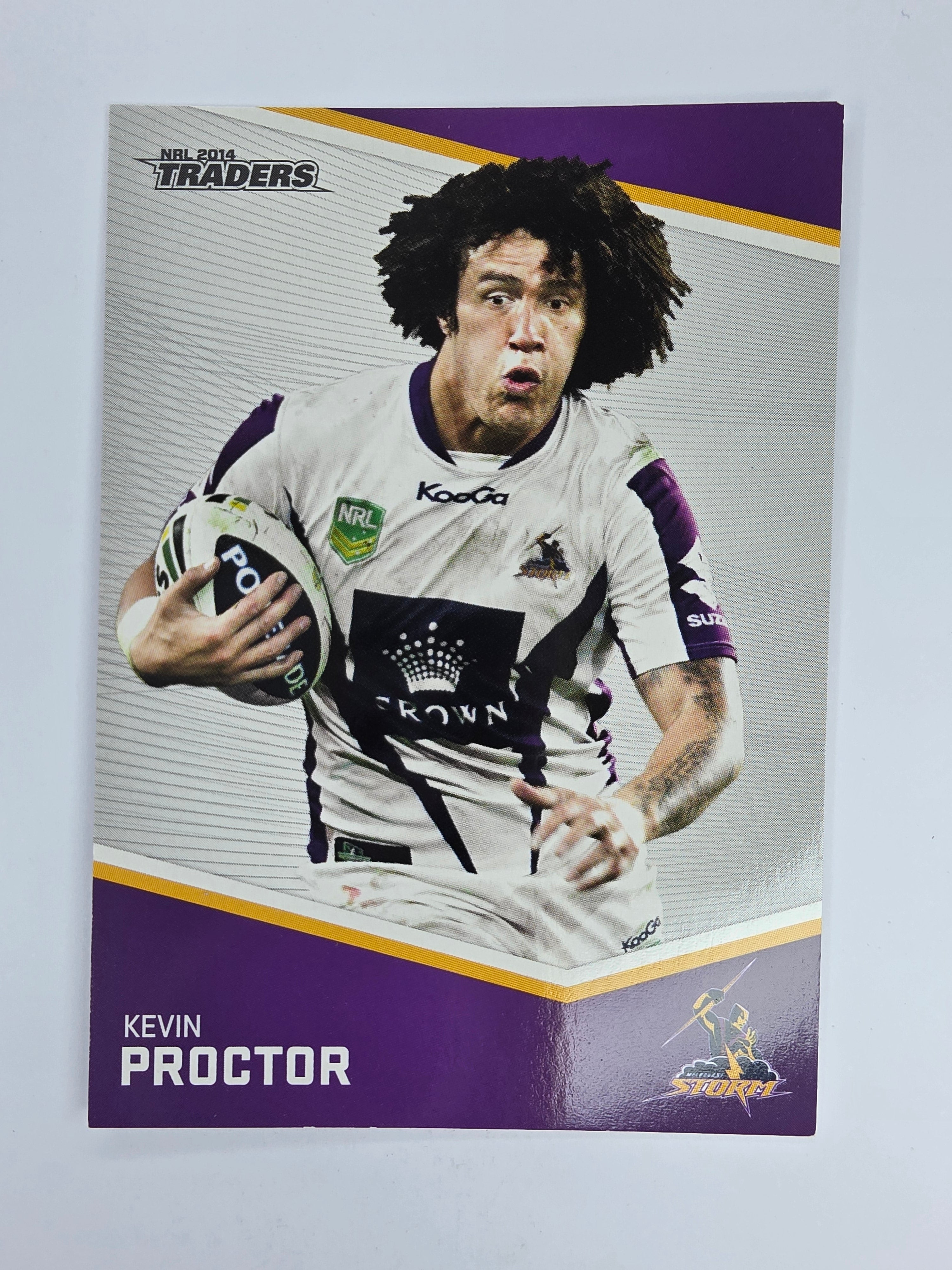 NRL 2014 Traders Base Card #76 Kevin Proctor Melbourne Storm